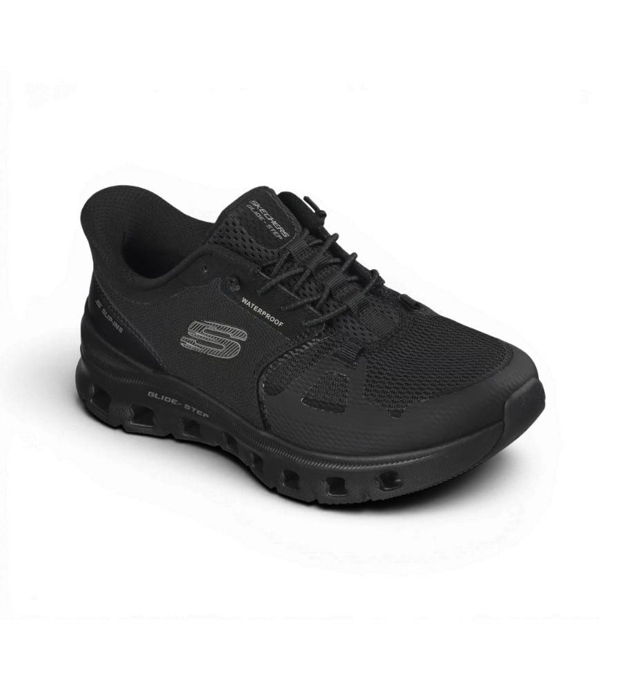 Skechers Slip-Ins Glide-Step Pro WP Soft Mist (wasserdicht) schwarz Damen Sneaker – Bild 3 von 5