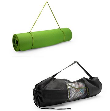Fanci Home Yogamatte (TPE Gymnastik Matte Übungsmatten, Mit Ausrichtungslinien), rutschfest, hypoallergen und hautfreundlich, mit Tasche und Trageband