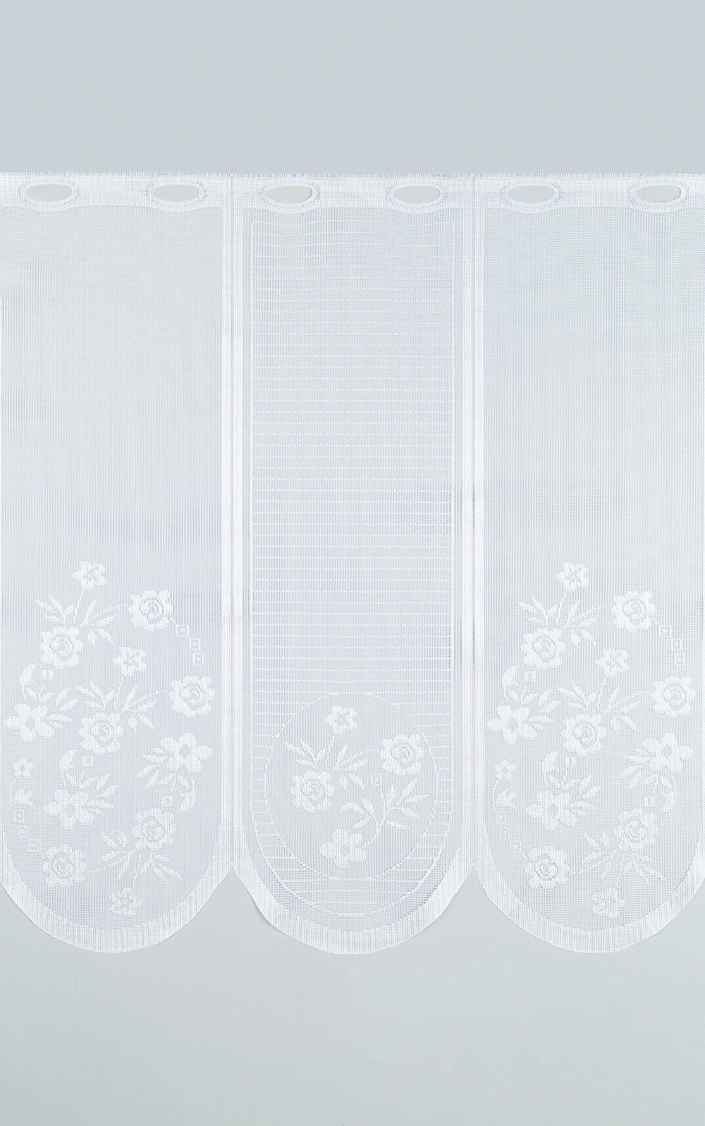 transparent, 50x150cm HxB Scheibengardine St), Blumenranken, LYSEL®, n SET (1