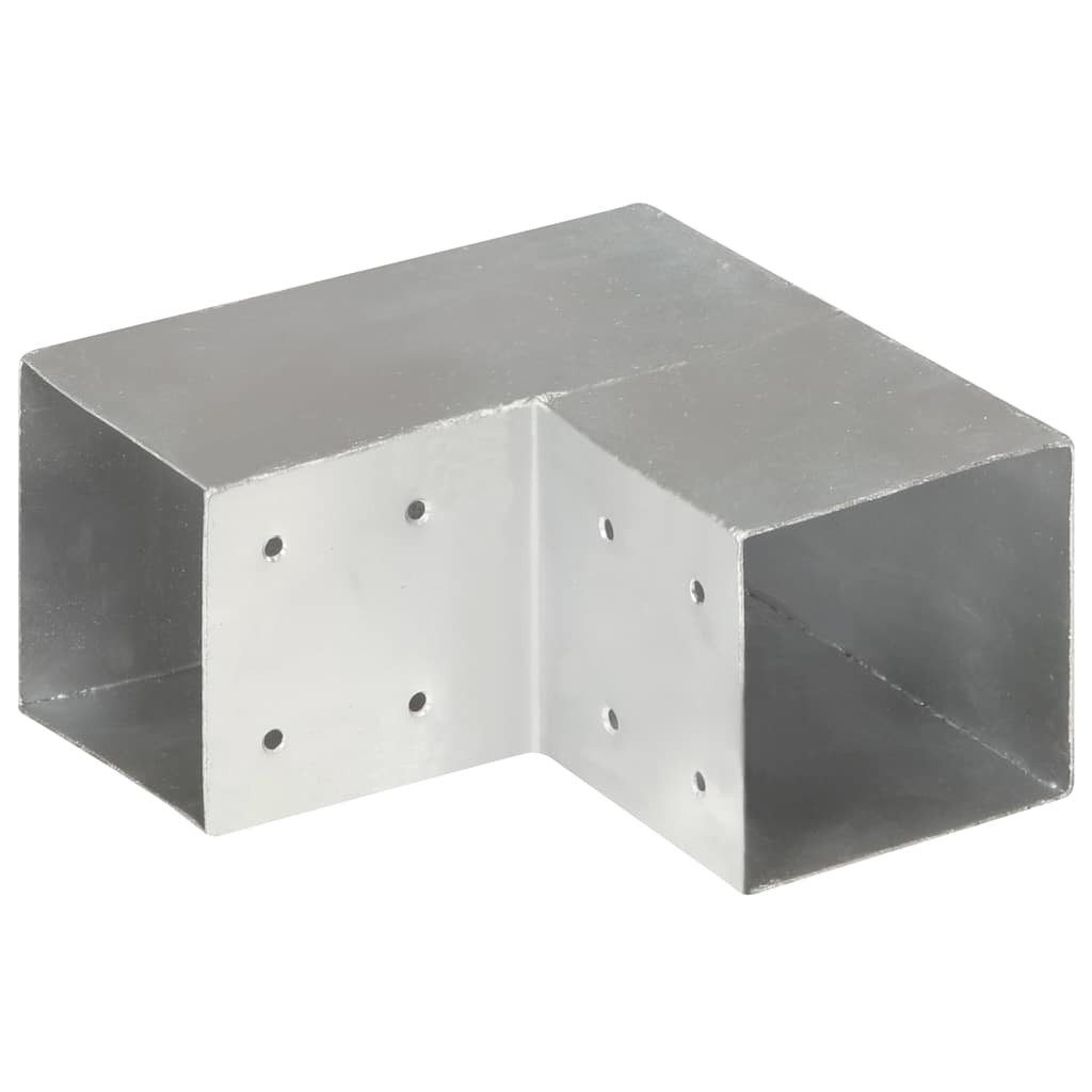 vidaXL L-Pfostenträger, Pfostenverbinder L-Form Verzinktes Metall 101 x 101 mm