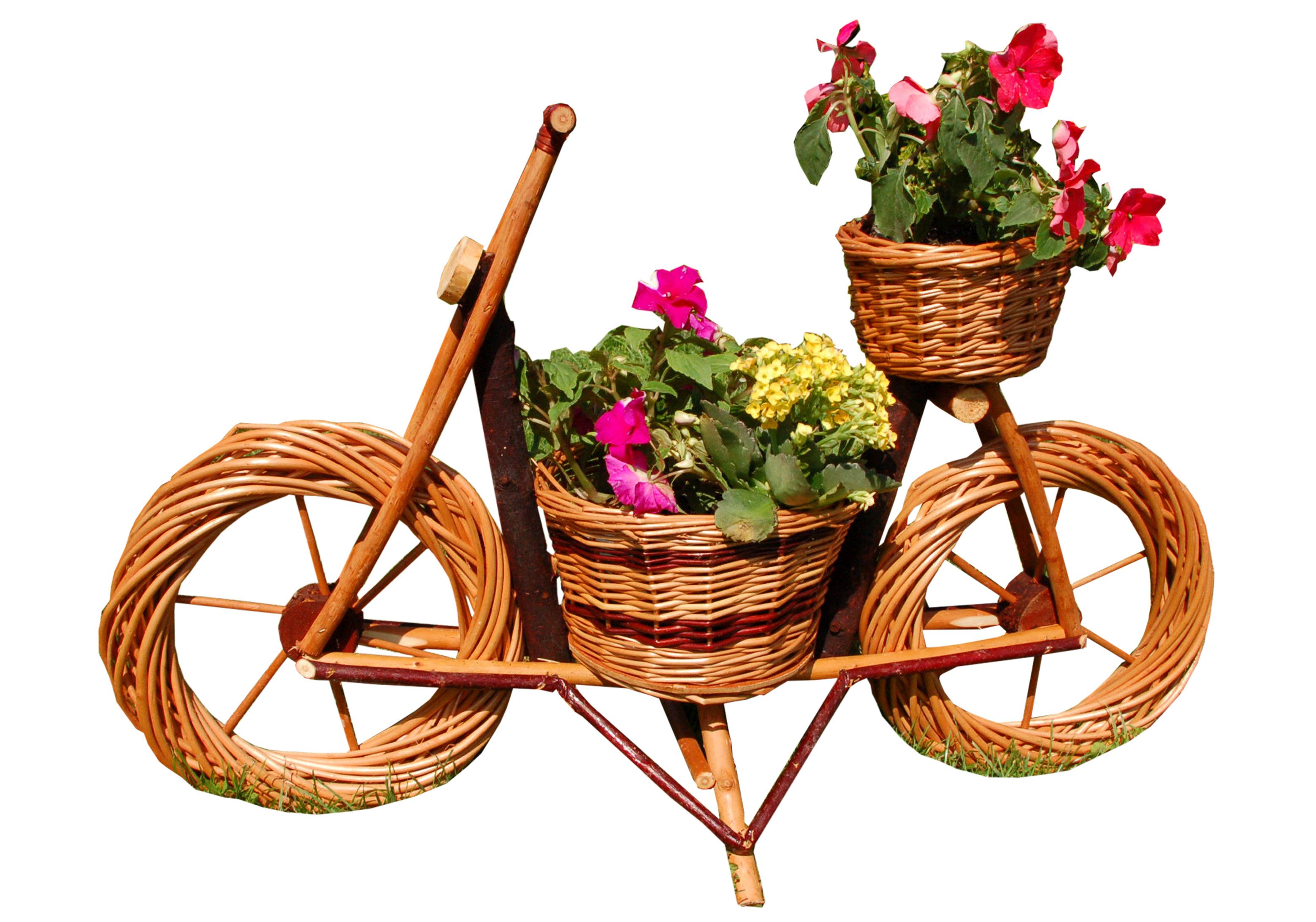 DSH DEKO SHOP HANNUSCH Weidenkorb Fahrrad