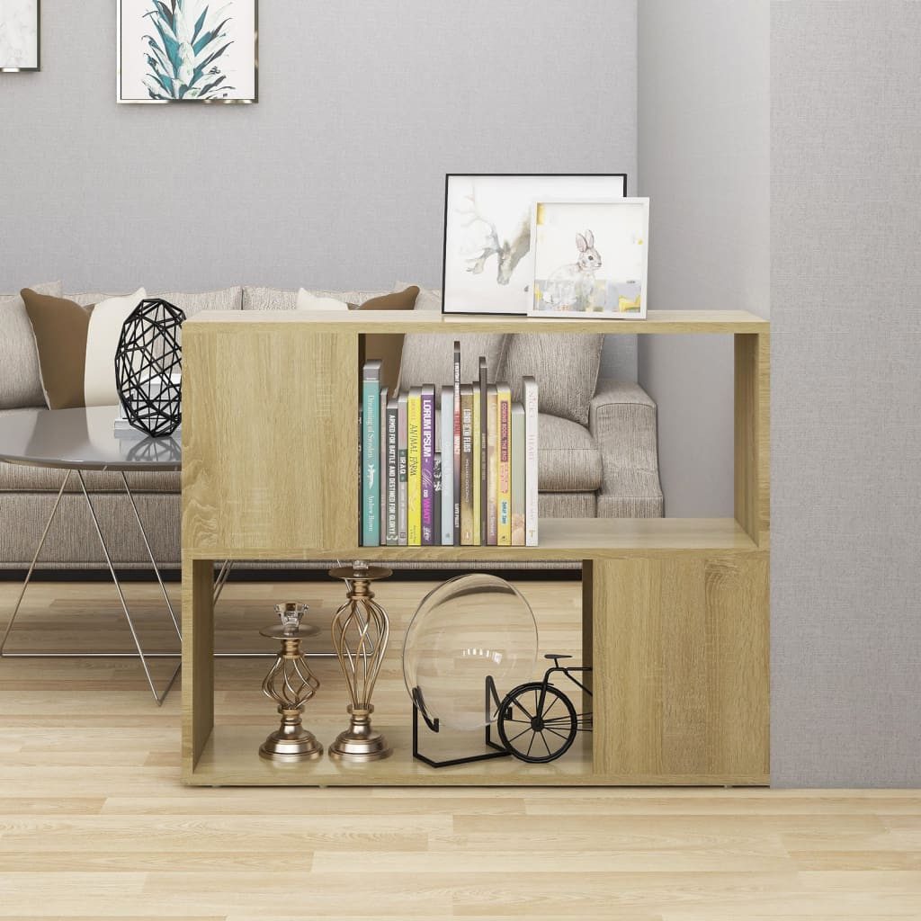 vidaXL TV-Schrank TV-Schrank Sonoma Eiche 80x24x63 cm Spanplatte Lowboard günstig online kaufen
