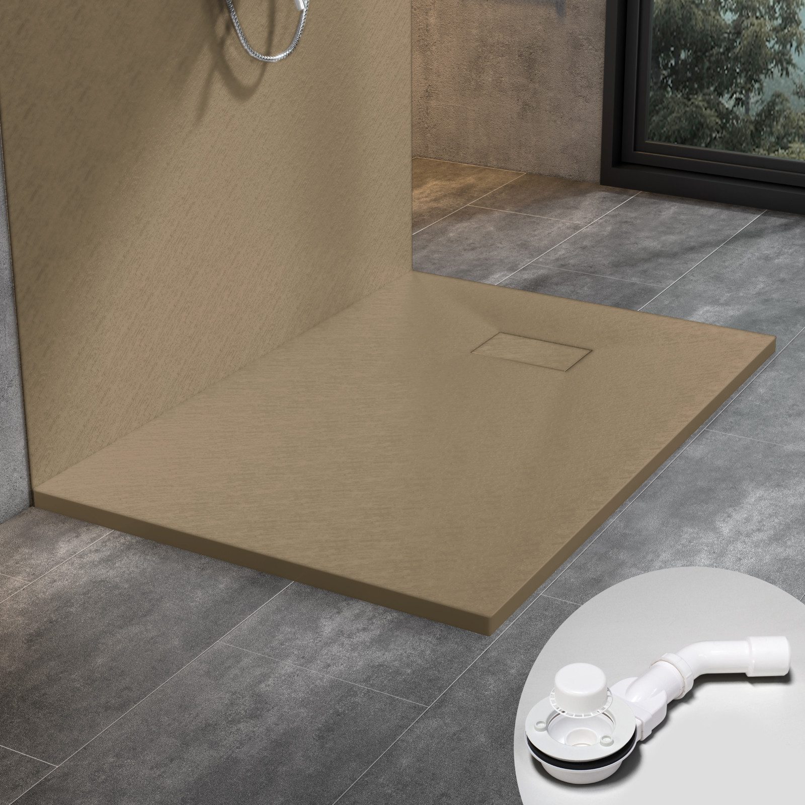 WITEN&NOCK Duschwanne SMC Duschtasse Superflach Rutschfest günstig online kaufen