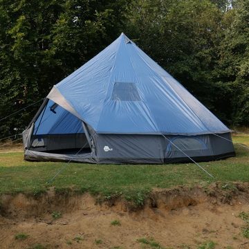 yourGEAR Tipi-Zelt yourGEAR Zelt Ravello 500 Tipizelt 6 - 8 Mann Stehhöhe Bodenwanne, Personen: 8