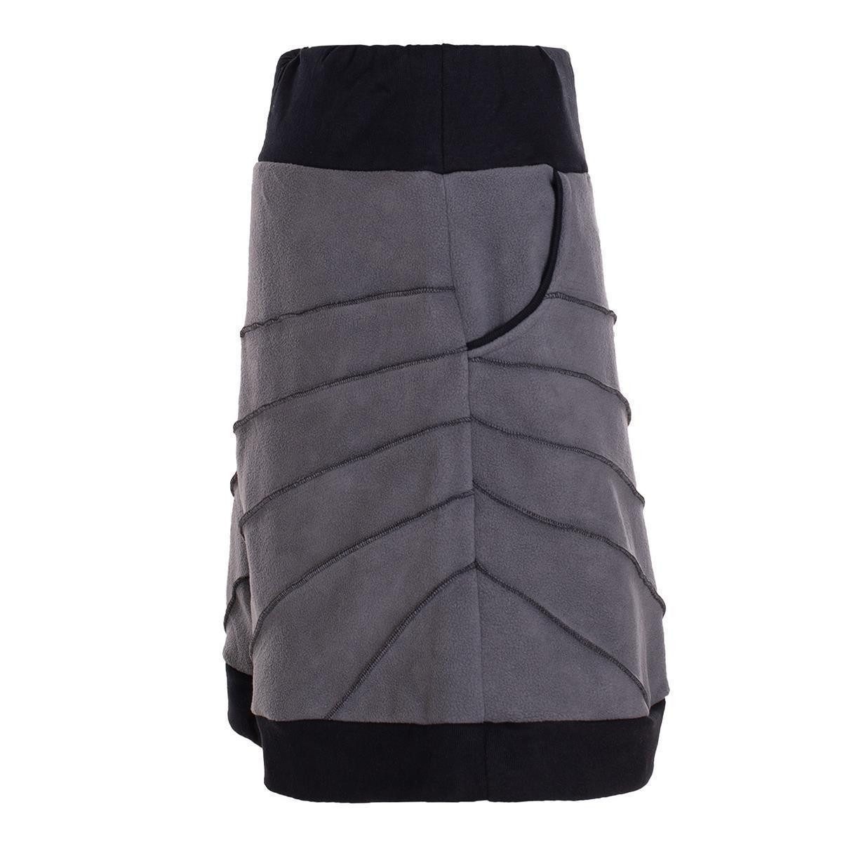 Vishes Minirock Thermorock warmer Damen Winterrock kurz Minirock aus ECO-Fleece Hippie, Goa, Retro Style