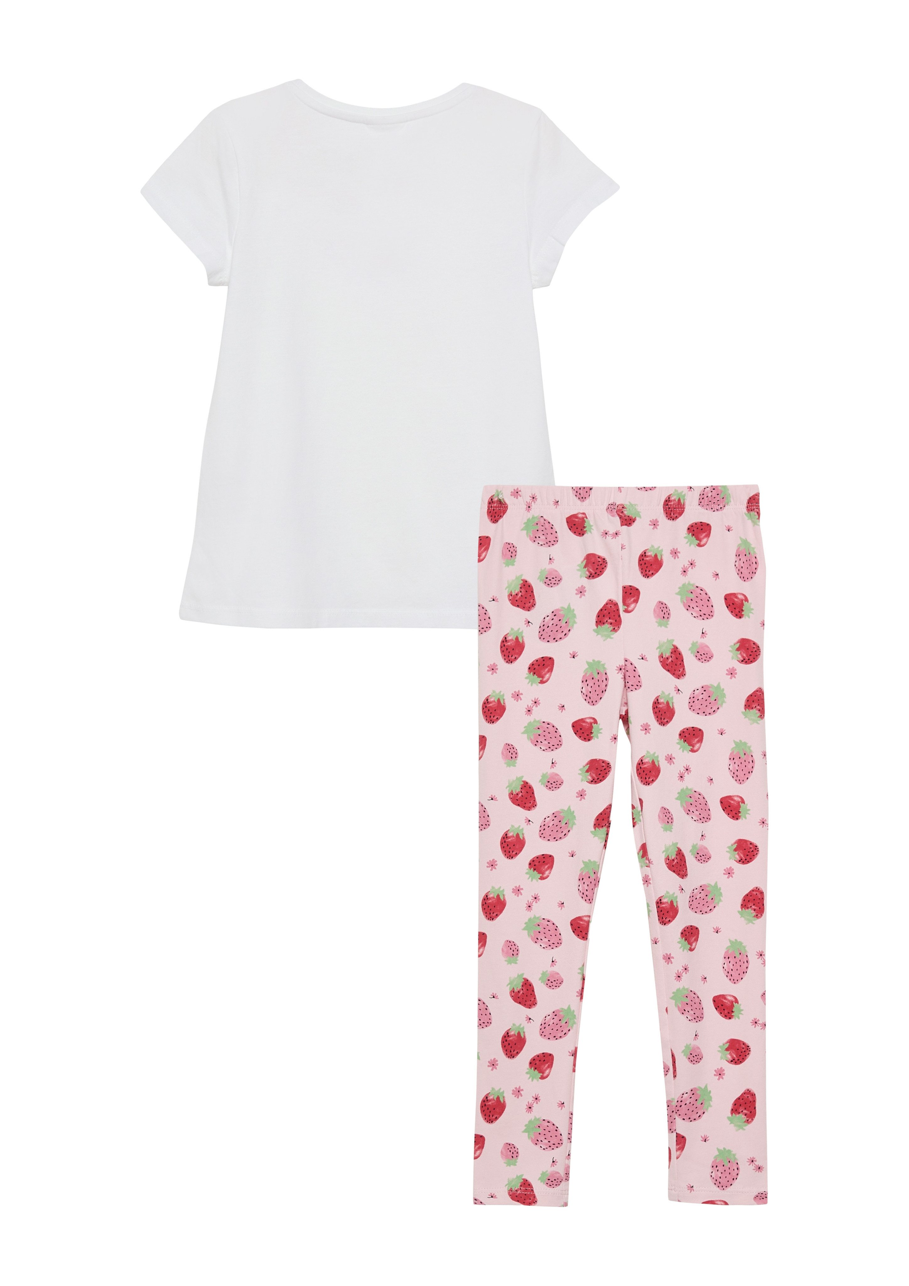 s.Oliver Junior Shirt & Leggings (2-tlg) 2er Set, gemusterte Leggings und Sommershirt, für Girls – Bild 2 von 2