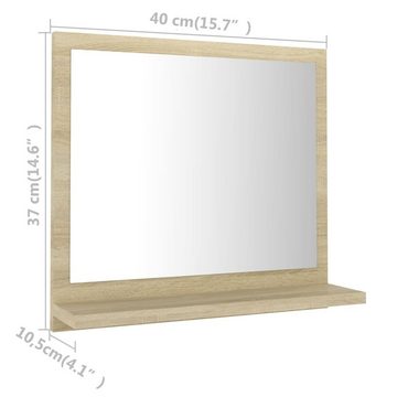 vidaXL Badezimmerspiegelschrank Badspiegel Sonoma-Eiche 40x10,5x37 cm Holzwerkstoff (1-St)