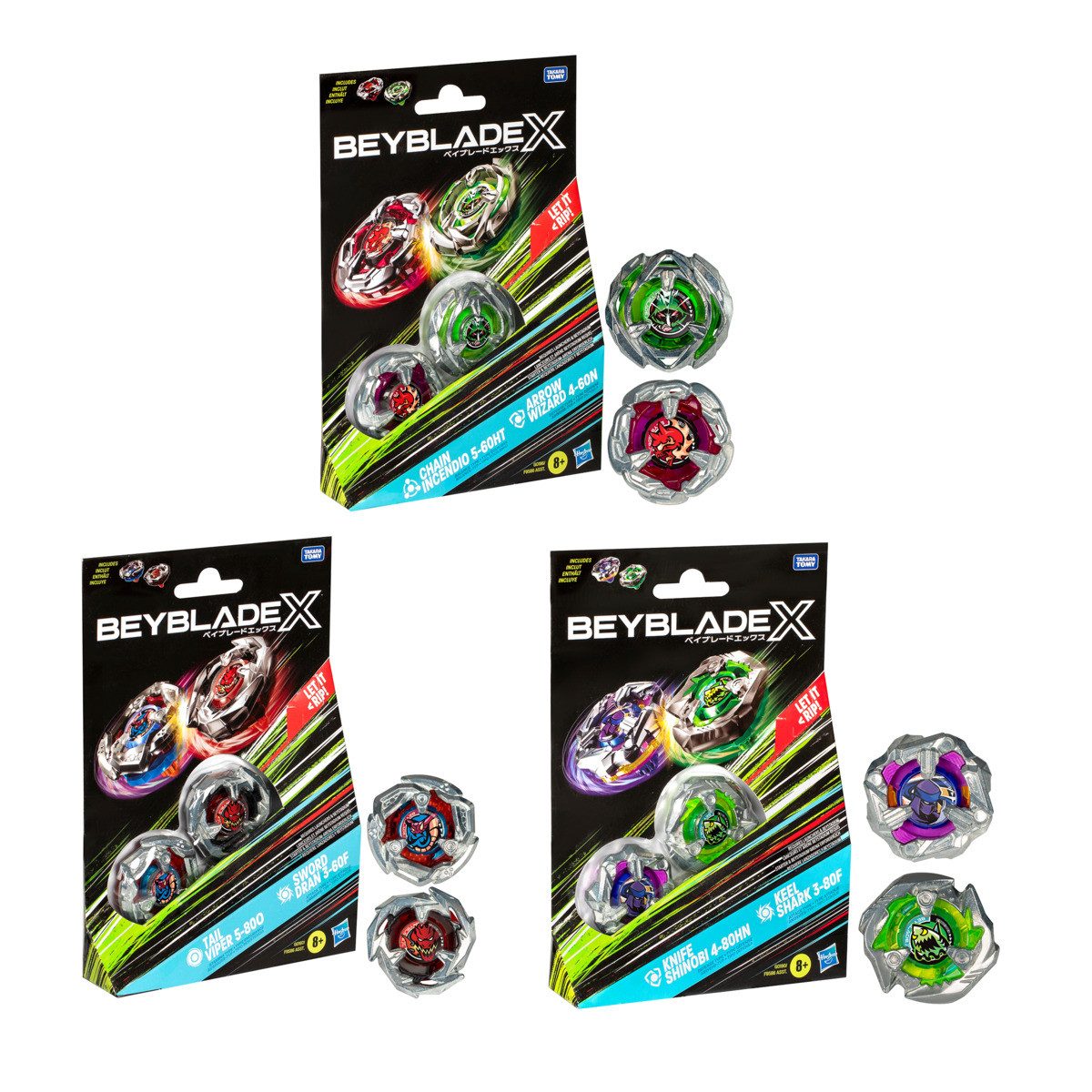 Hasbro Freizeittasche Beyblade X Dual Pack 3fach sortiert günstig online kaufen
