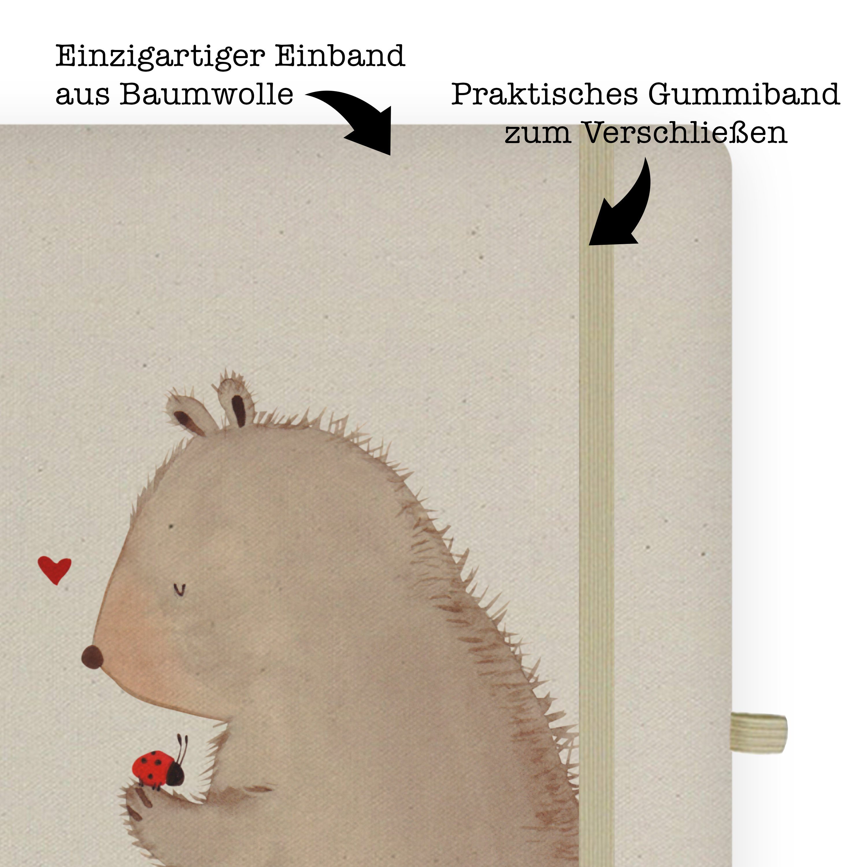 Leben - & Mrs. Mr. Geschenk, mit - ist Marienkäfer Tagebuch, Bär Transparent Das Panda Notizbuch