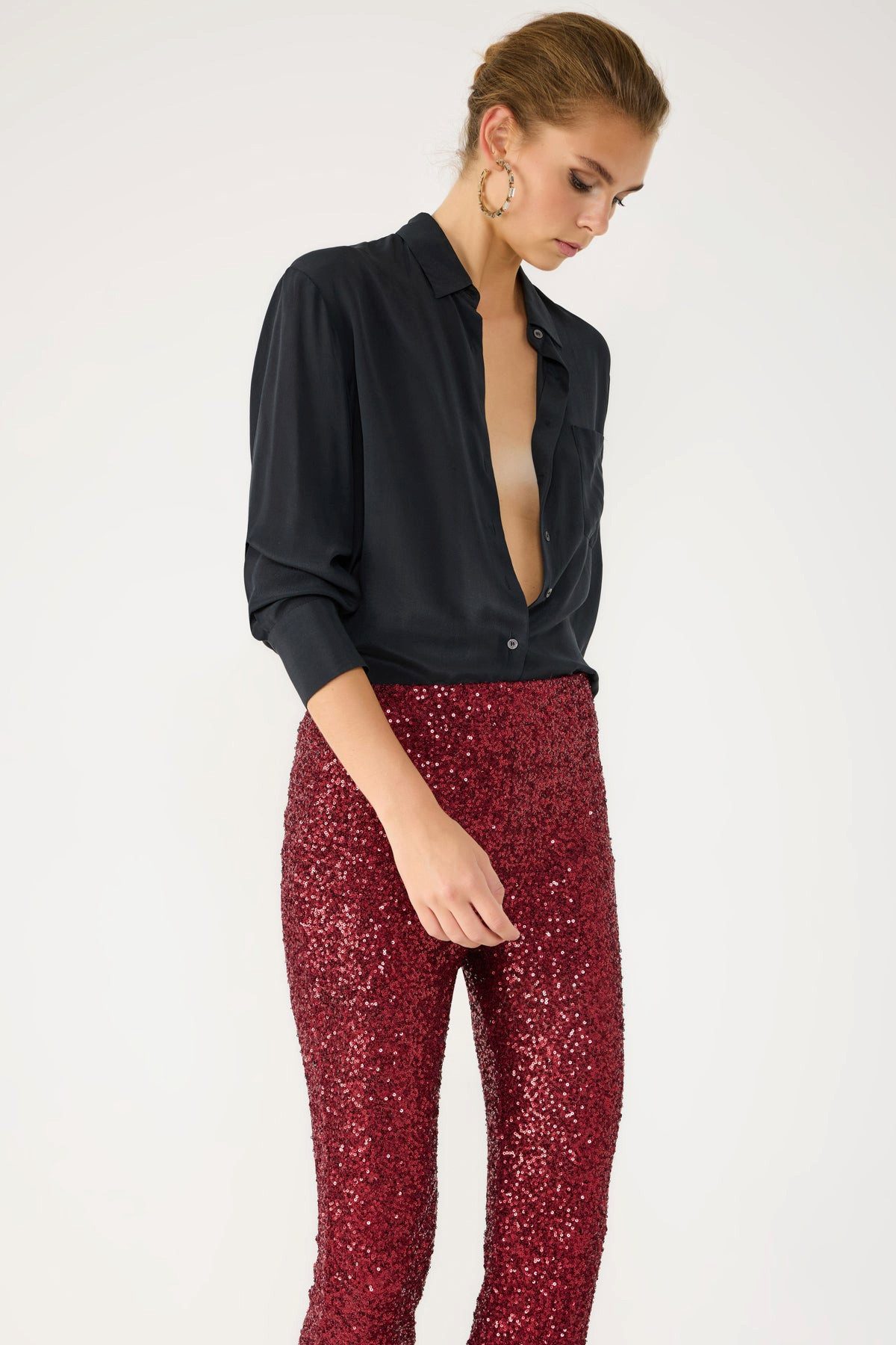 No Matter What Bequeme Jeans Glitzerhose