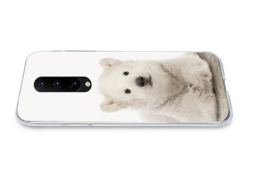 MuchoWow Handyhülle Eisbär - Tiere - Kinder - Weiß - Jungen - Mädchen, Phone Case, Handyhülle OnePlus 7 Pro, Silikon, Schutzhülle