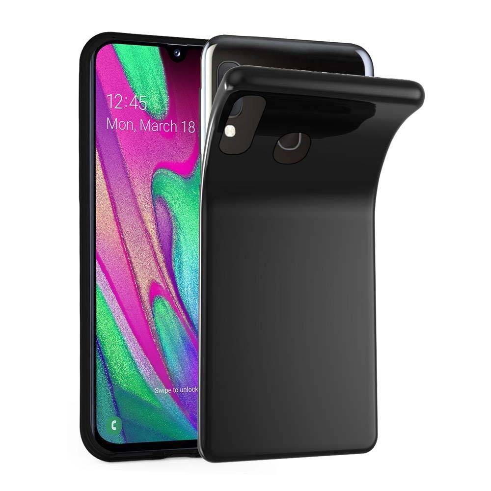 Cadorabo Handyhülle für Samsung Galaxy A40 Hülle Samsung Galaxy A40, Hülle TPU Silikon Handy Schutzhülle Slim Transparent Case Cover