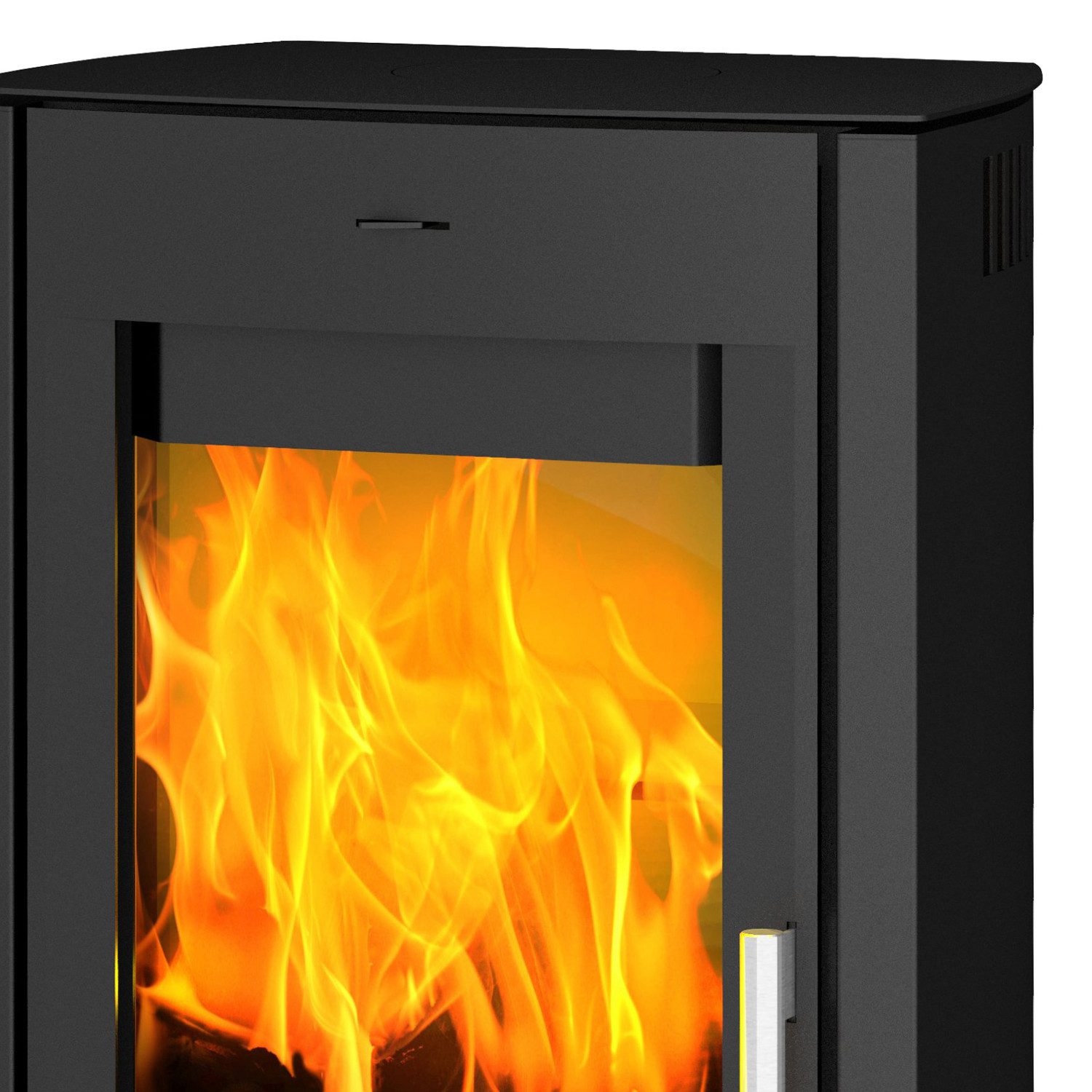 Fireplace Kaminofen Fireplace Tuvalu Kaminofen Stahl Schwarz, 6 kW, Kaminofen