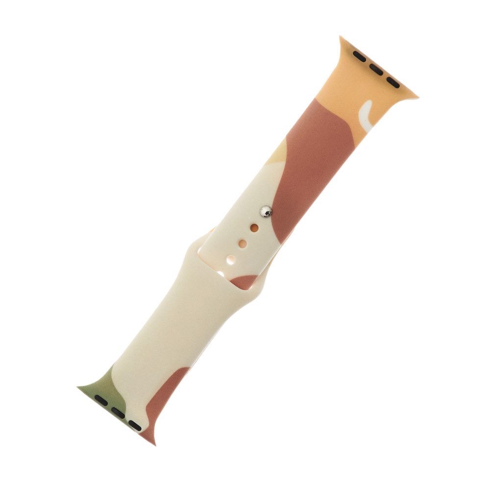 Hurtel Uhrenarmband Silikonarmband Sportarmband Wechselarmband, Camouflage-Muster, verstellbar, weiches Silikon