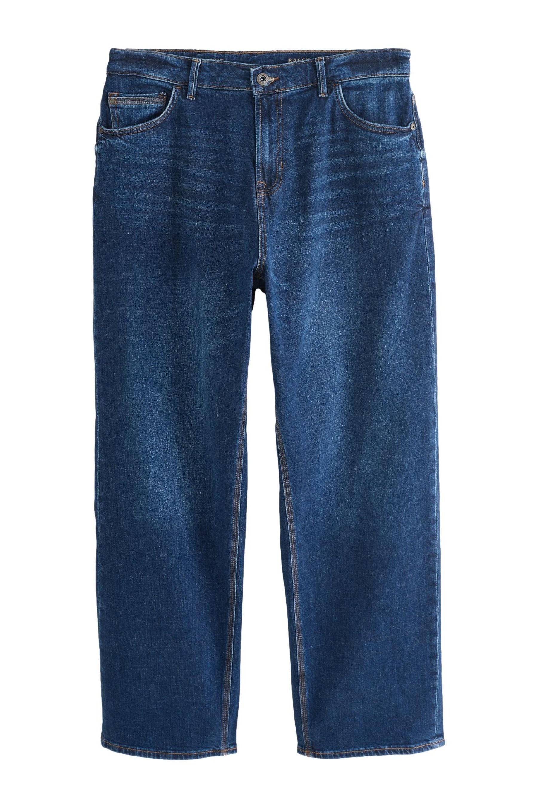 Weite Jeans Authentische Baggy Fit Denim-Jeans mit Stretch