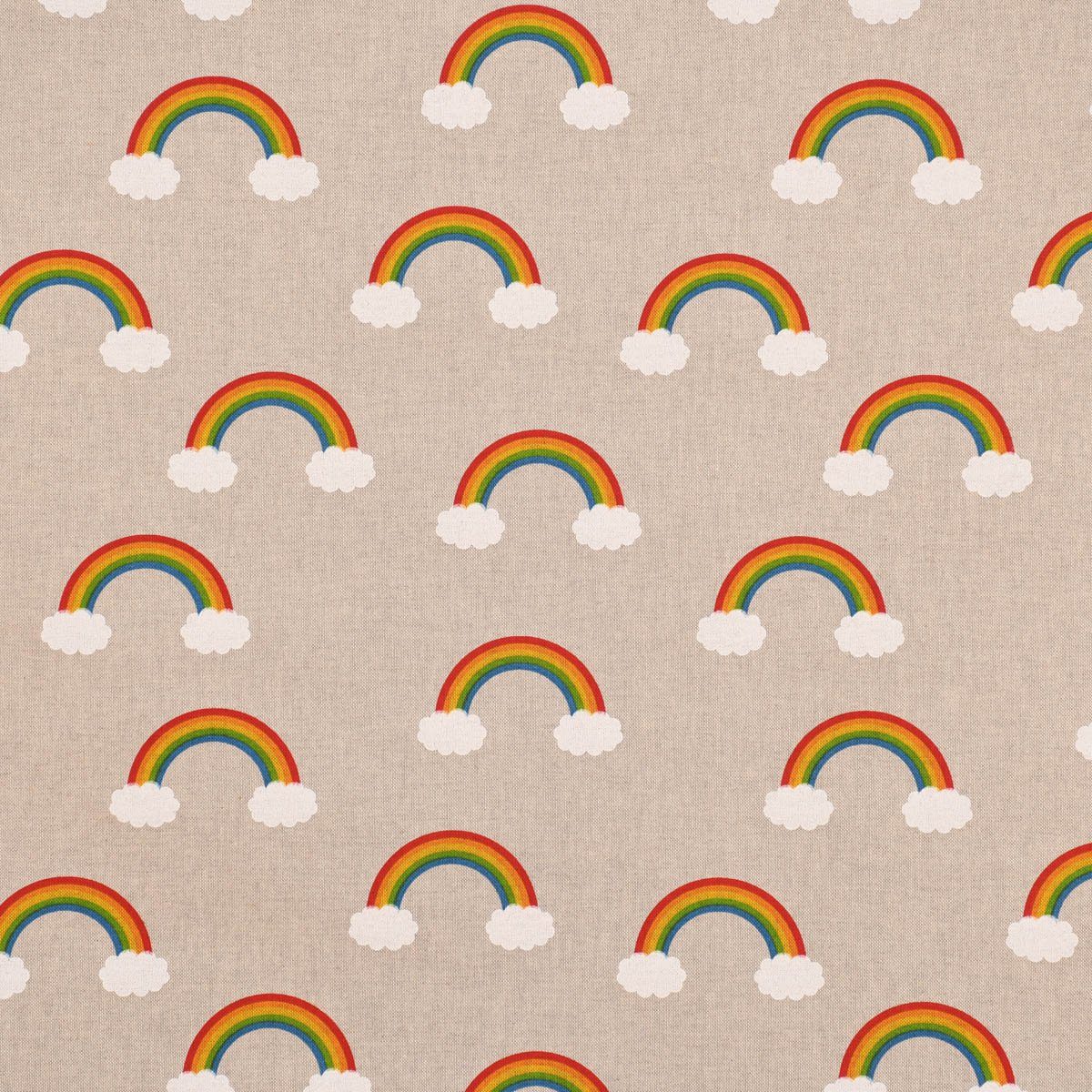 Smokband handmade, Baumwolle, bunt the Vorhang (1 Regenbogen Rainbow Germany, vorgewaschen 2, made SCHÖNER natur in Over Vorhang SCHÖNER LEBEN. St), Wolken blickdicht, LEBEN.,