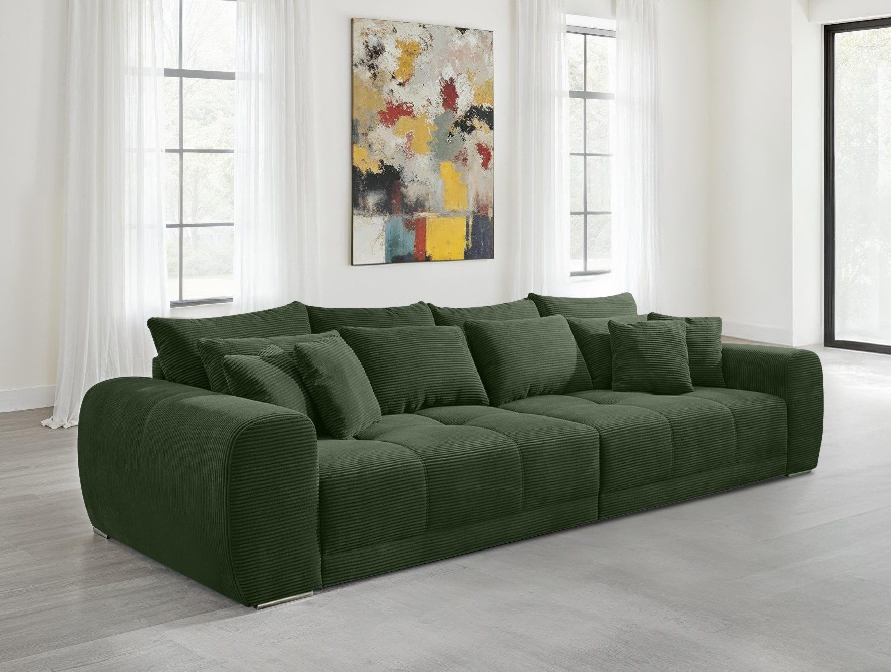 luma-home Big-Sofa 15172, XXL-Couch B306/T134/H86 cm, Liegefläche 120x240 c günstig online kaufen