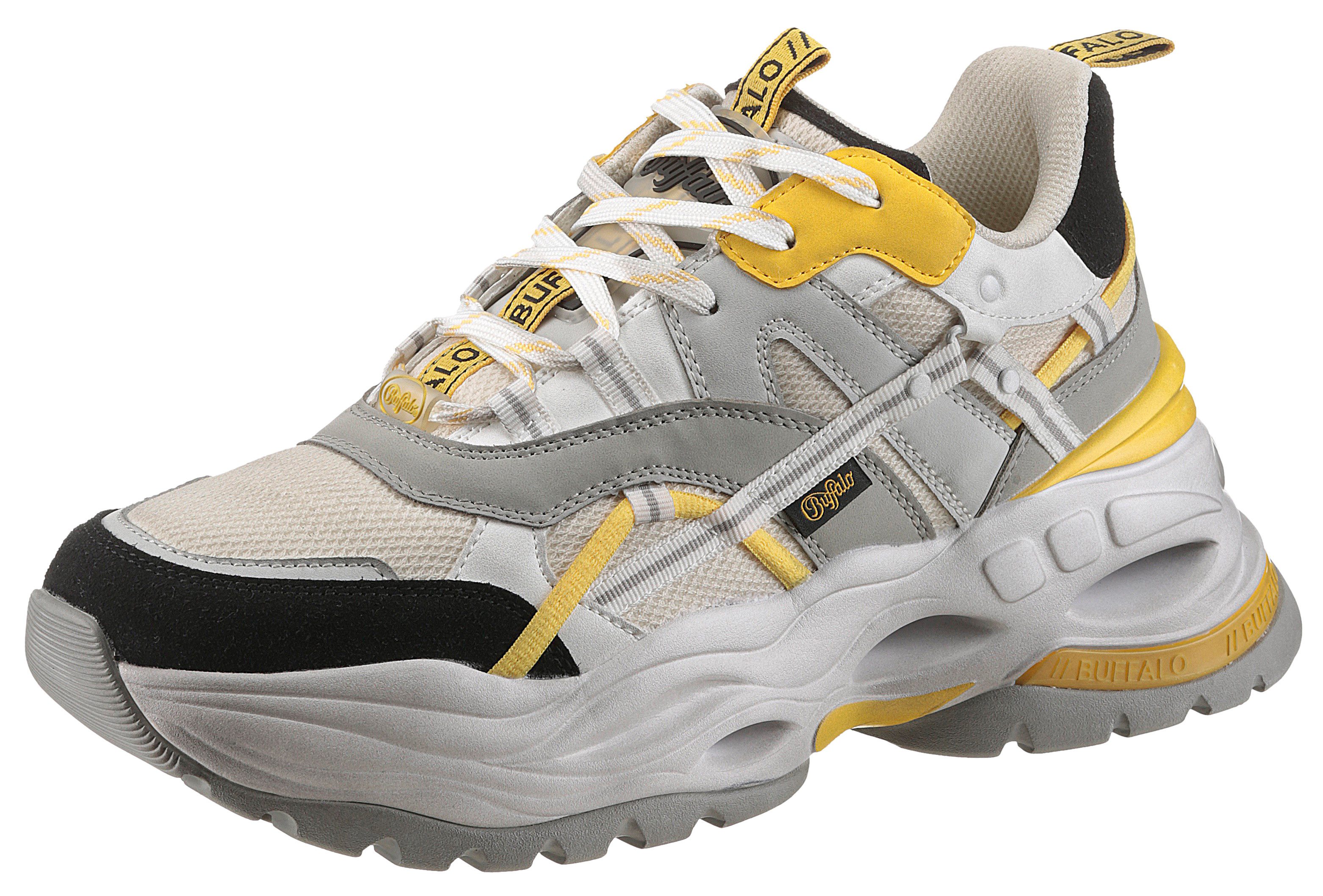 Buffalo TRIPLET HOLLOW Plateausneaker, Chunky Sneaker, Schnürschuh, Freizei günstig online kaufen