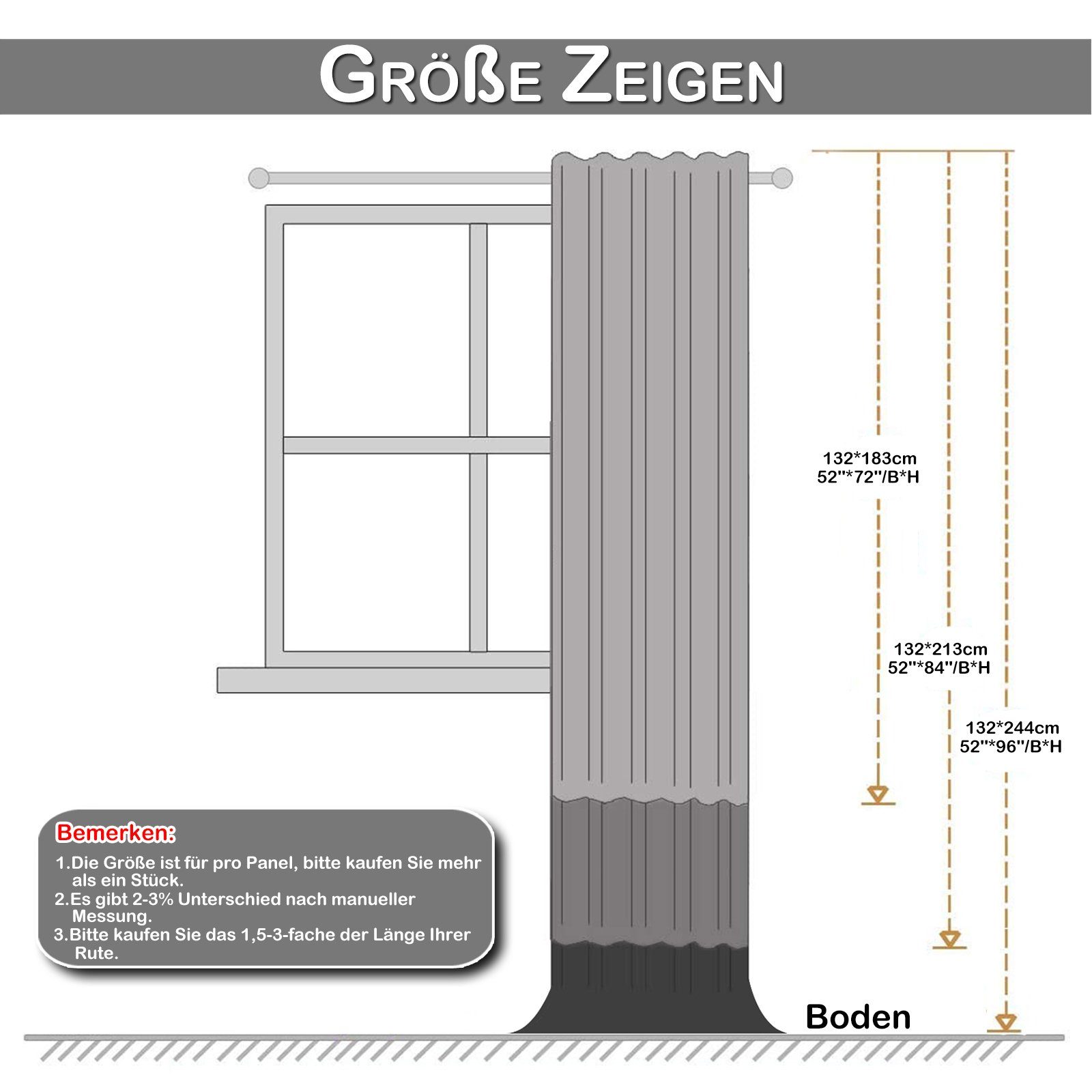 BTTO V&G Gardine Verdunkelungsvorhang, (2 St), günstig online kaufen