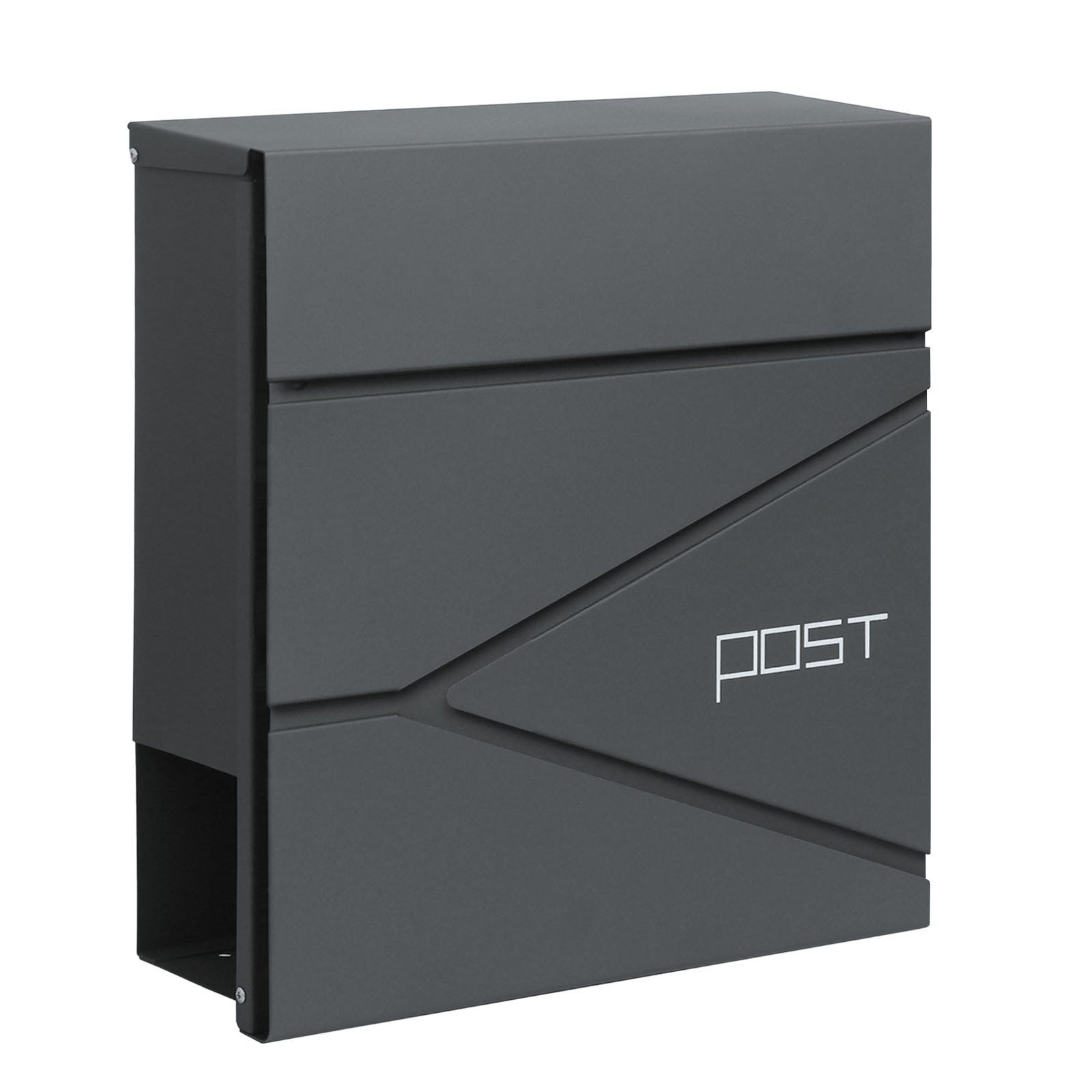 Kubus Wandbriefkasten Etienne, Witterungsbeständiger Stahlbriefkasten mit C günstig online kaufen