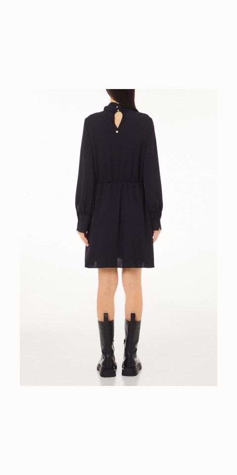 Liu Jo Midikleid - Kleid - Damenkleid - Langarmkleid - DRESS CUT OUT BLACK