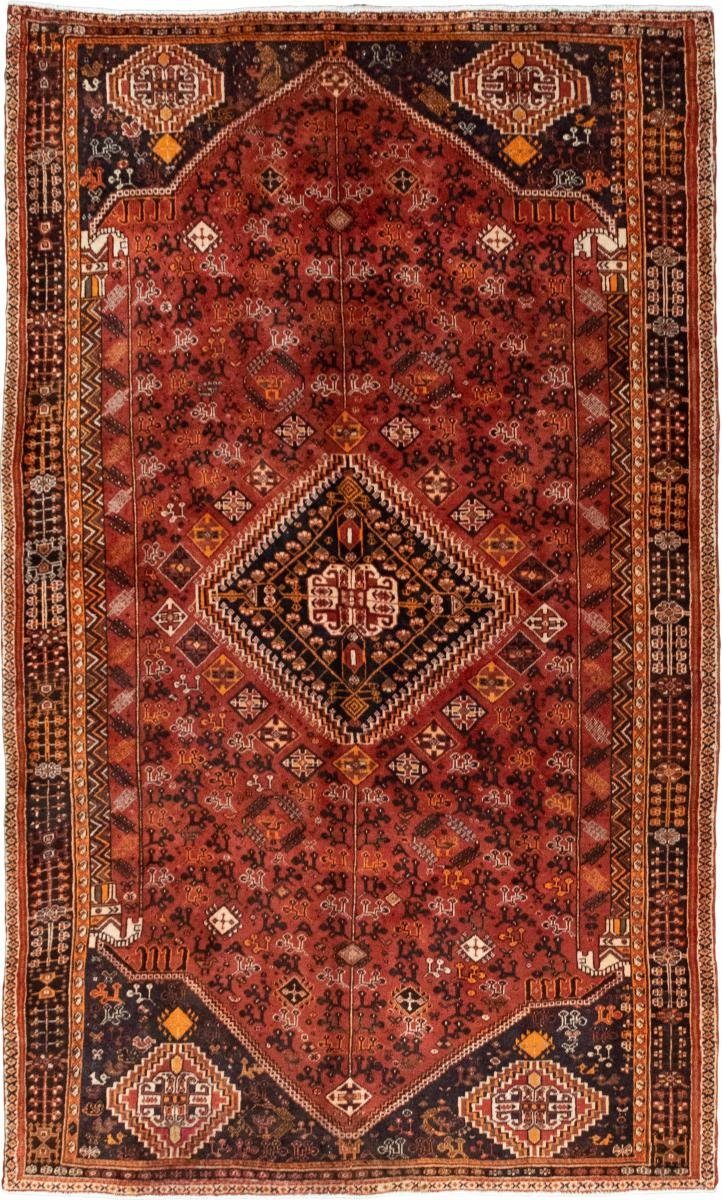 Orientteppich Shiraz 154x254 Handgeknüpfter Orientteppich / Perserteppich, Nain Trading, rechteckig, Höhe: 10 mm