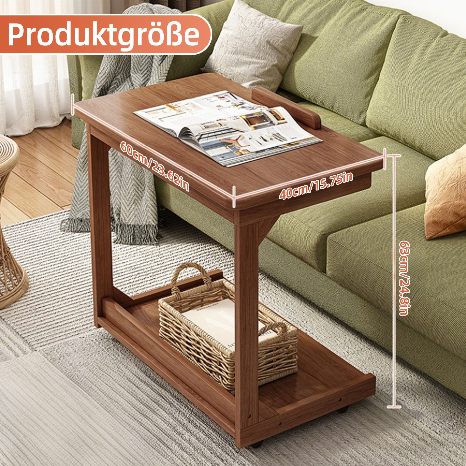 TWSOUL Beistelltisch 0-40° verstellbare Tischplatte Laptoptisch günstig online kaufen