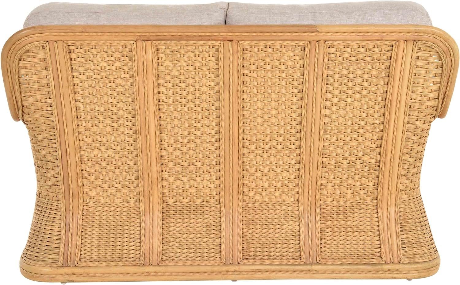 Krines Home Schlafsofa Rattan Schlafsofa Carlo SchlafFunktion