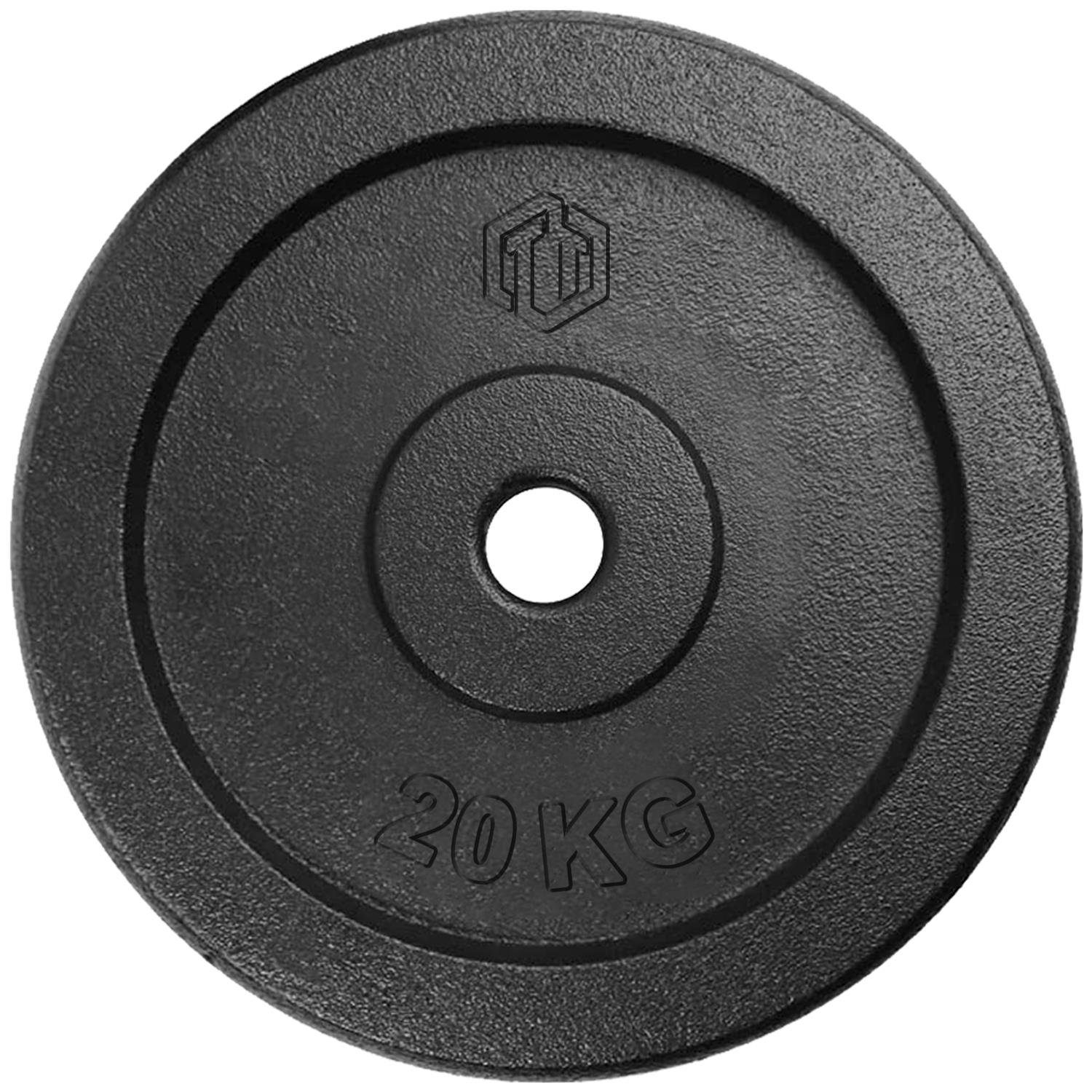 Hantelscheiben Hantelscheibe 20KG Gusseisen 30/31mm, Gewichtsscheibe