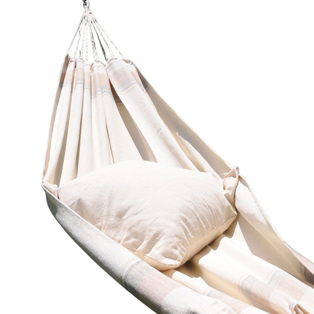 HOPLO Hängematte Single Hängematte Classic 181 aus 100% Baumwolle Tuchhängematte, Hergestellt unter fairen Bedingungen!