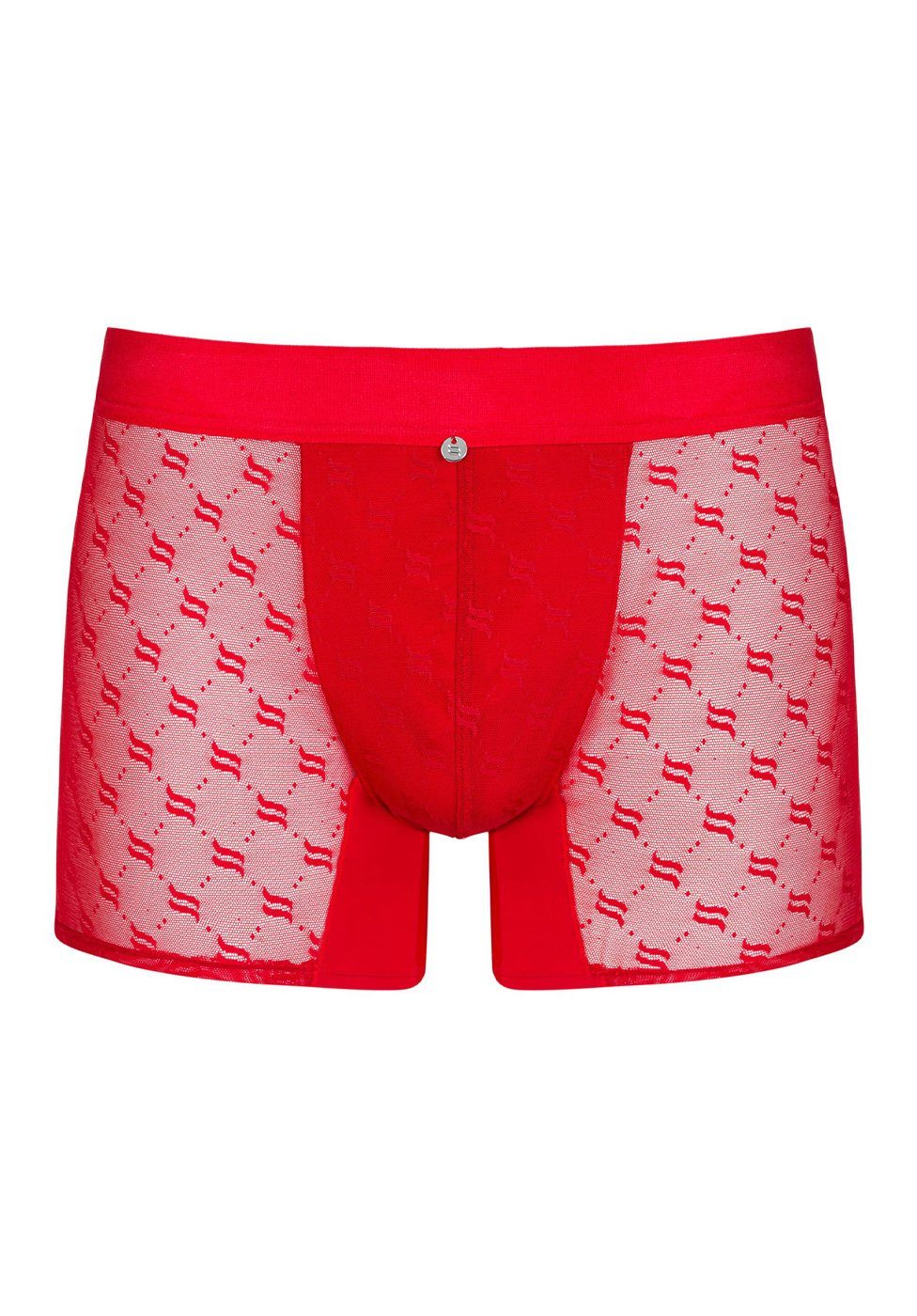 Obsessive Boxershorts Transparente Boxershorts - rot (1-St) leicht durchscheinendes Material