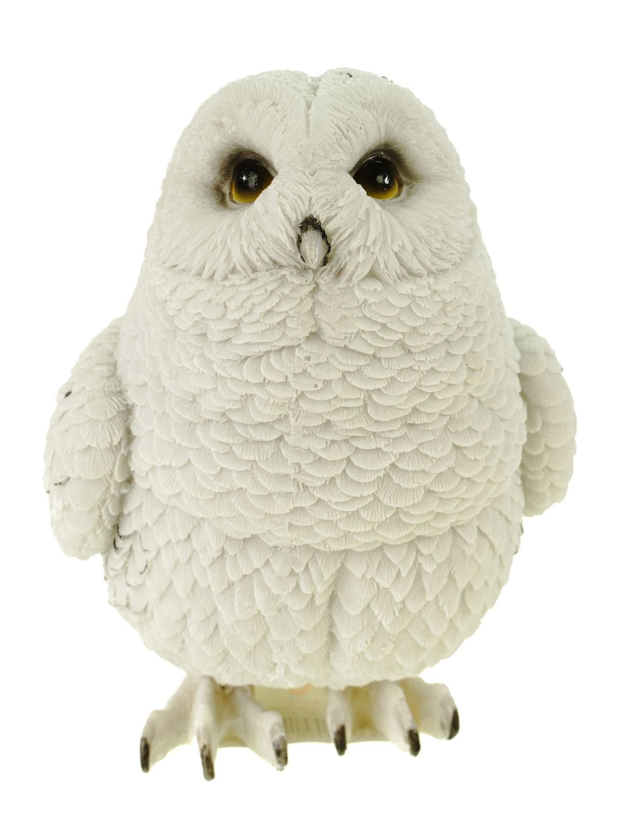 Dekofigur Baby Schneeeule 22 cm Uhu Eule Tierfigur Vogel