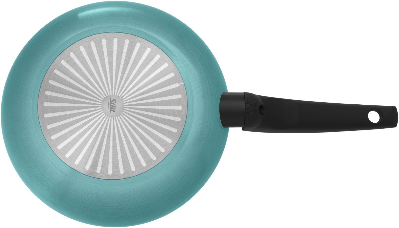 Silit Bratpfanne Silit Belluna Stielpfanne, 24 cm, Grün, Aluminium (1-tlg., 1x Bratpfanne beschichtet 24 cm - optimal für Herdplatten mit Ø 18 cm)
