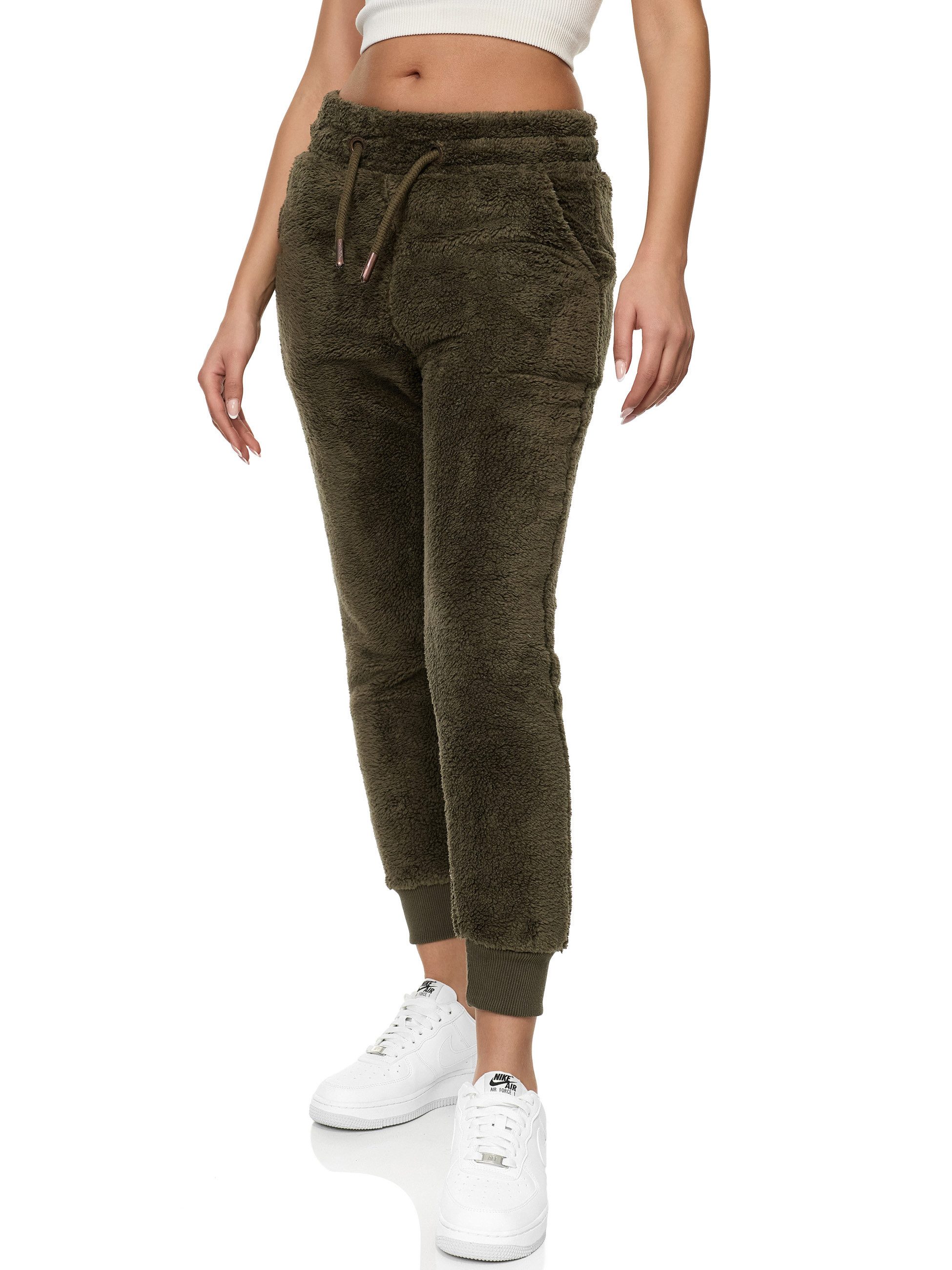 REPUBLIX Jogginghose ANAJA Damen Teddyfleece Jogger Sporthose Jogging Pants