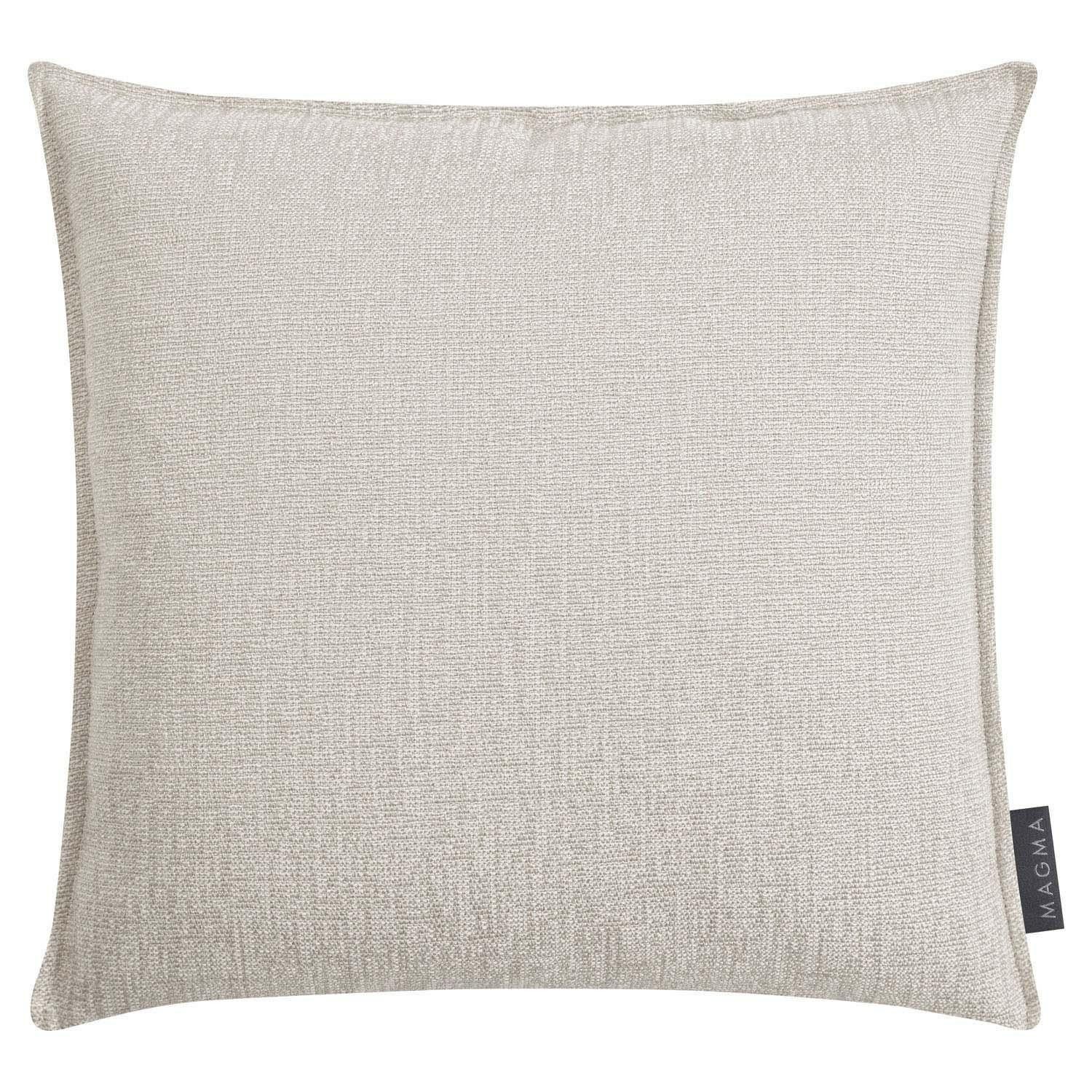 Magma Heimtex Kissenhülle Kissenhülle NEVA, B 40 cm, L 40 cm, Sandfarben, (1 Stück), Polyester, Leinen, mit Reißverschluss