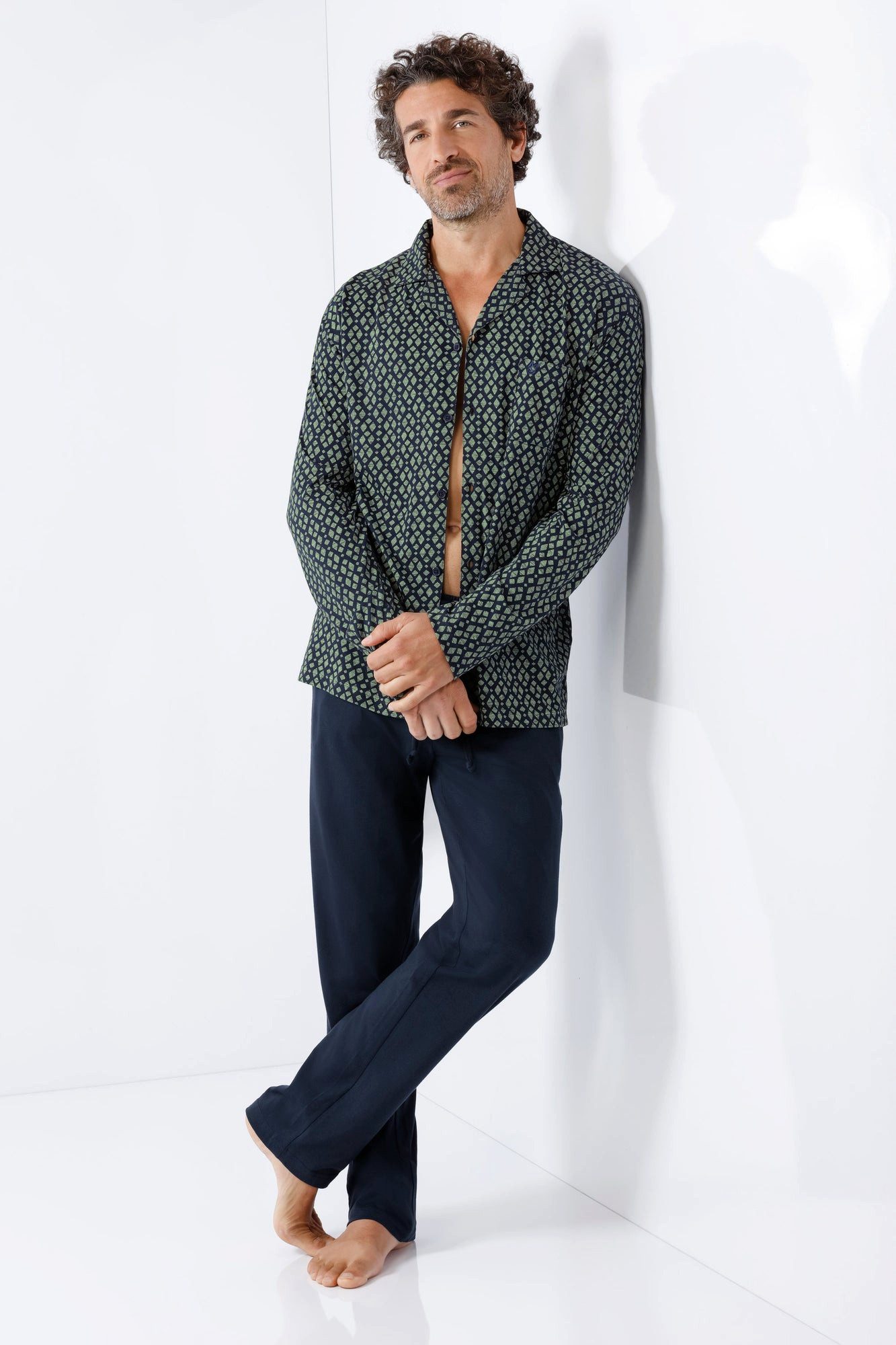 Hajo Schlafanzug Herren Schlafanzug Pyjama Premium Cotton