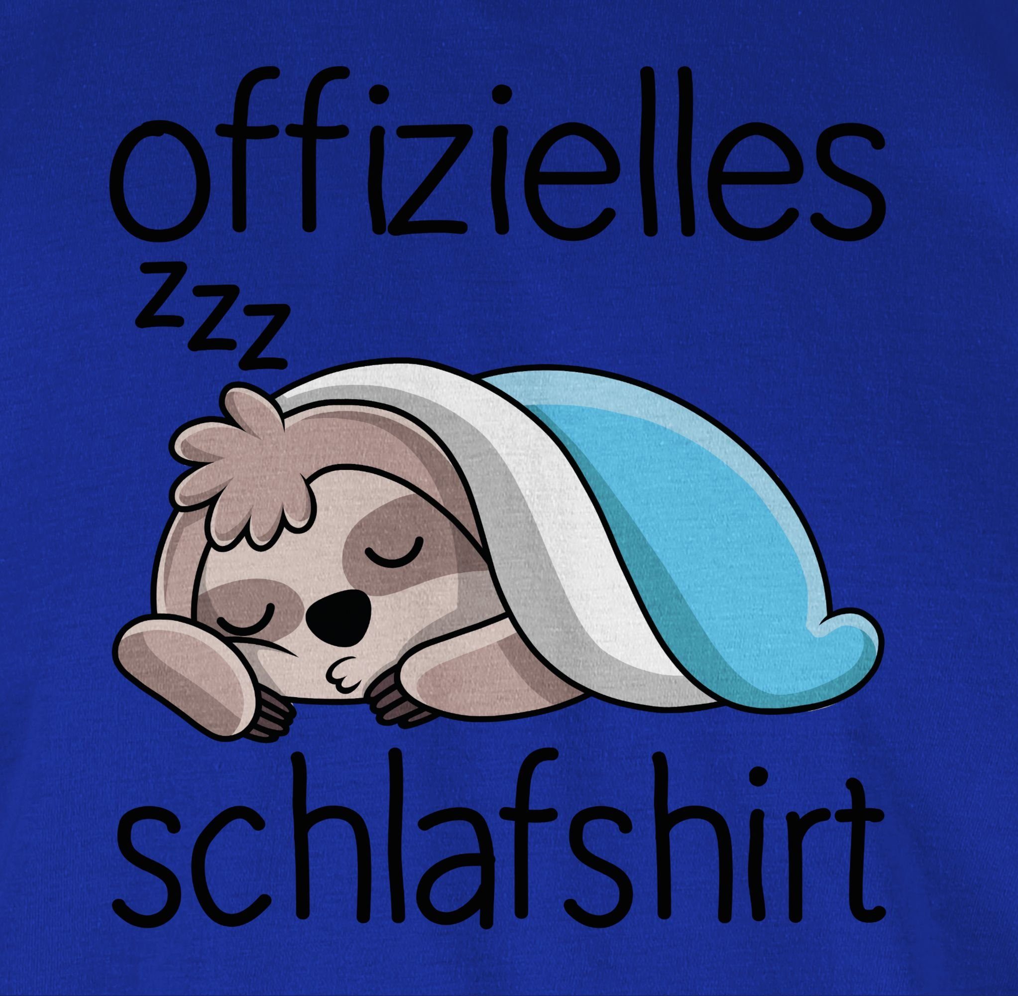 Shirtracer Rundhalsshirt Offizielles Schlafshirt mit Faultier - schwarz Spr günstig online kaufen