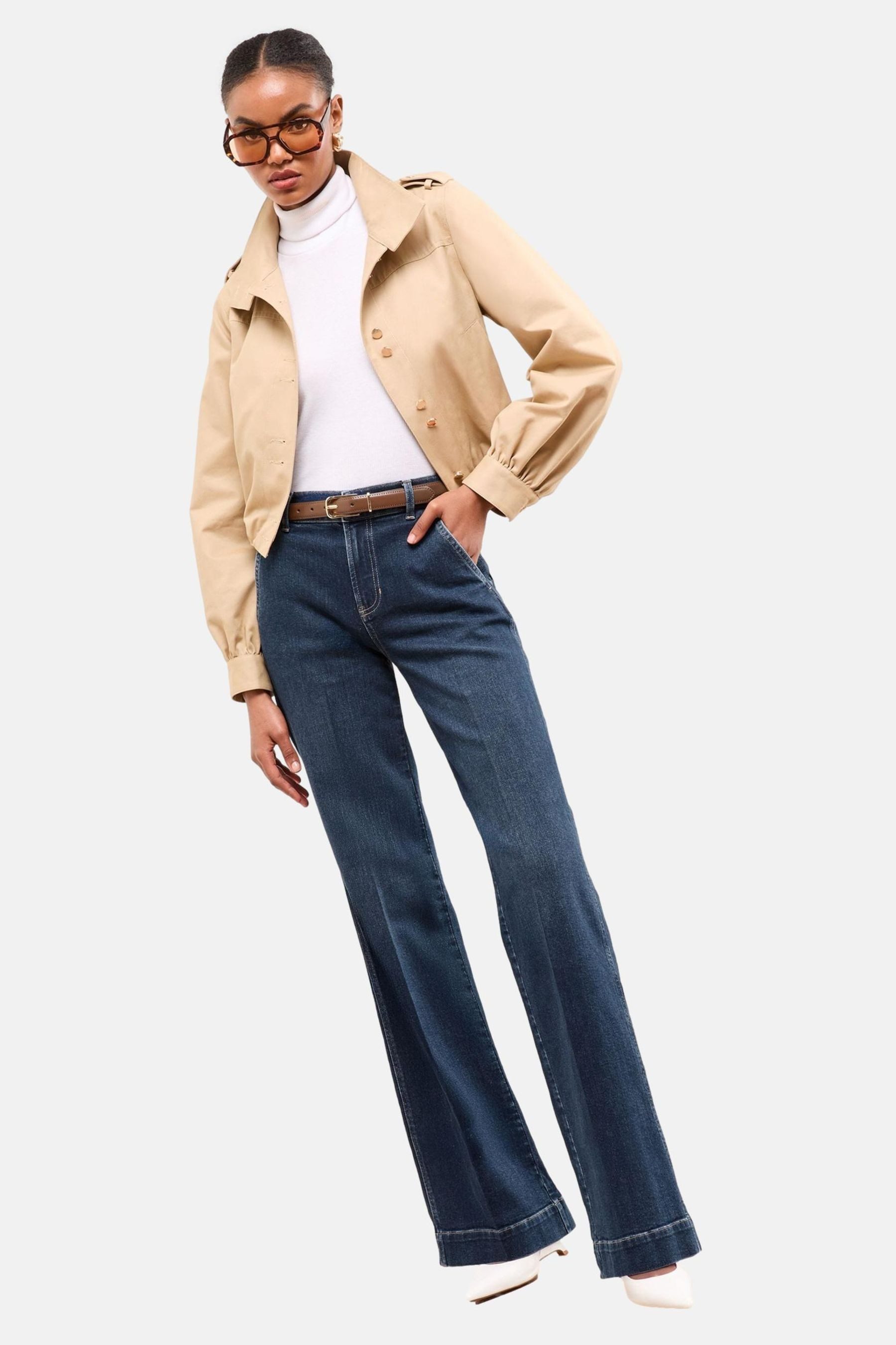 Weite Jeans Lipsy Figurbetonte Hose mit weitem Bein