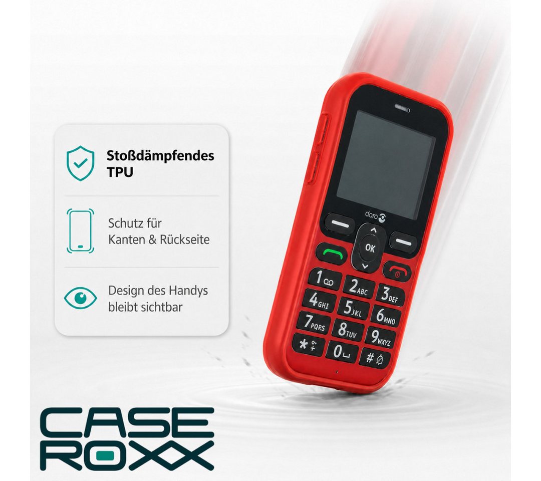 caseroxx Handyhülle TPU-Hülle für Doro Leva L10 / L11 / E10 / X10 Gerätabhängig 5,0 - 7,0 Zoll, dünn und flexibel