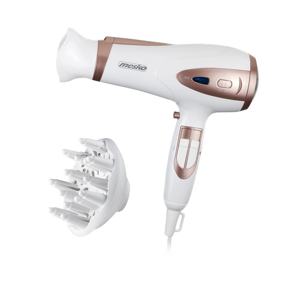 Mesko Haartrockner MS 2274 mit Ionenfunktion Diffusor und Stylingdüse, 2400 W, für Locken, Wellen und Styling