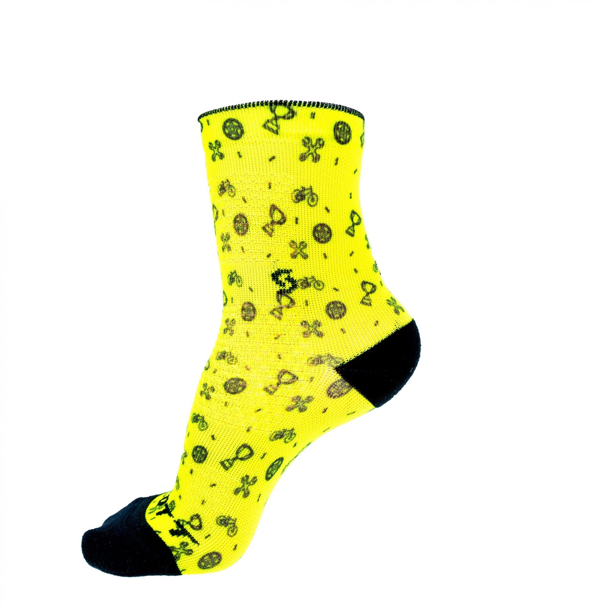 Scott Sportsocken Scott Junior Crew Sock Kinder Kompressionssocken Sulphur Yellow