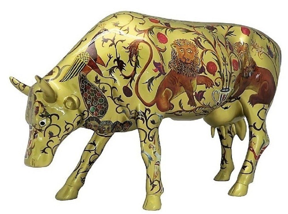 Kuh Tierfigur Large Golden - The Byzantine CowParade Cowparade