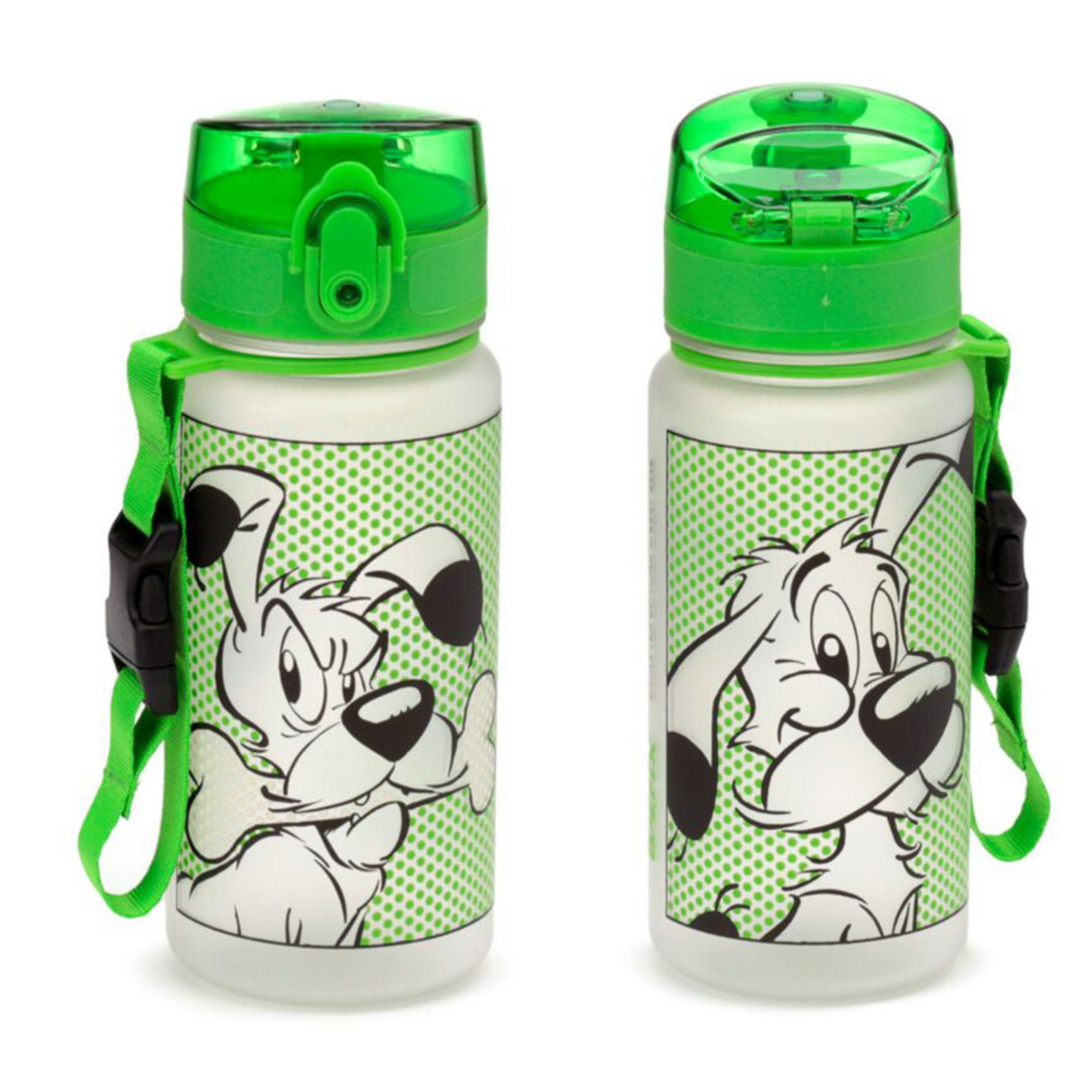 Trinkflasche Asterix u Obelix Idefeix der Hund Wasserflasche Flasche Gurt 350 ml