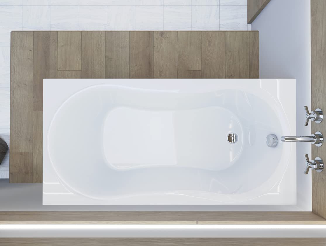 KOLMAN Badewanne Rechteck Gracja 150x70, Ablaufgarnitur & Füße GRATIS