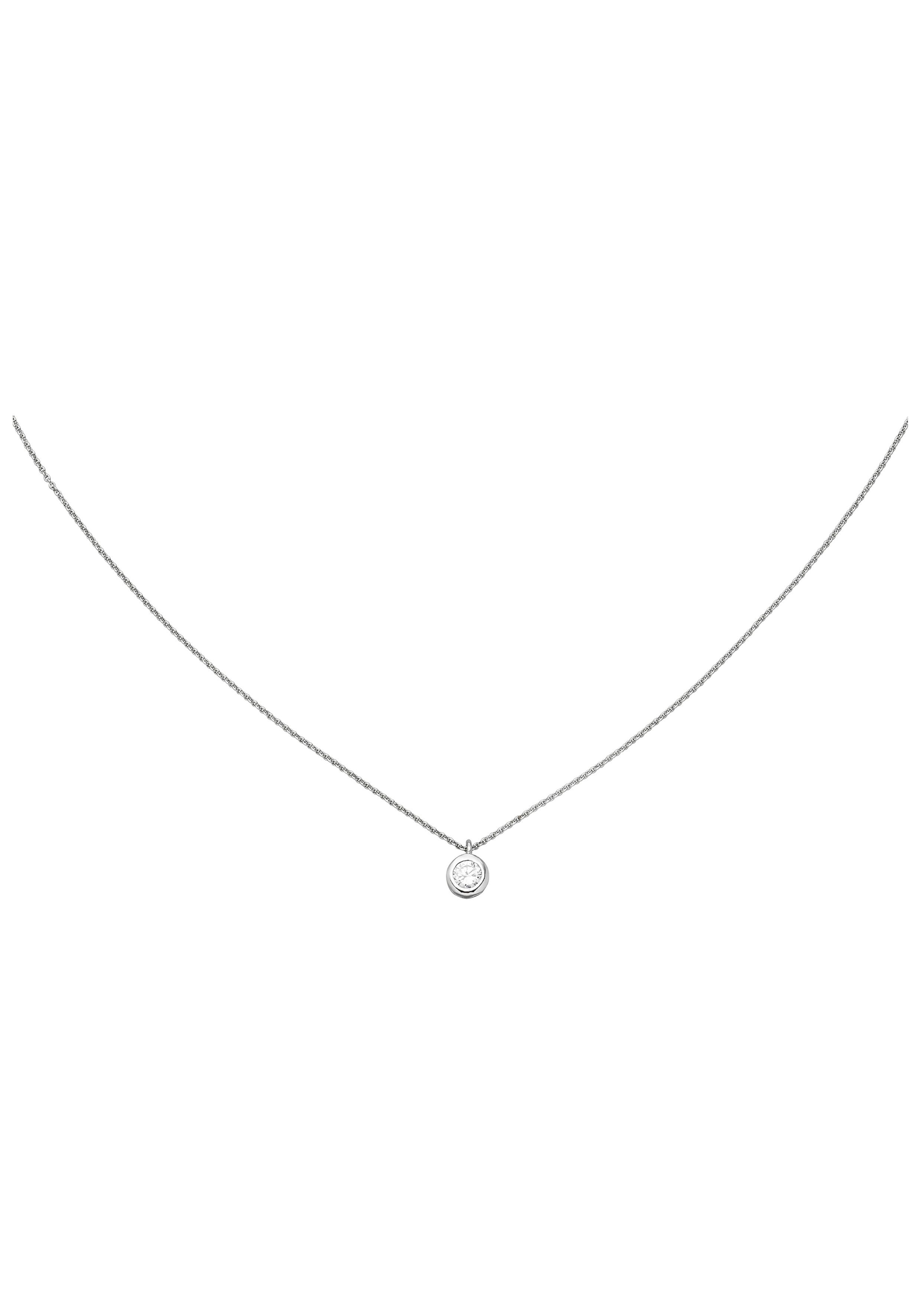 JOBO Collier, 925 Silber mit Zirkonia 43...