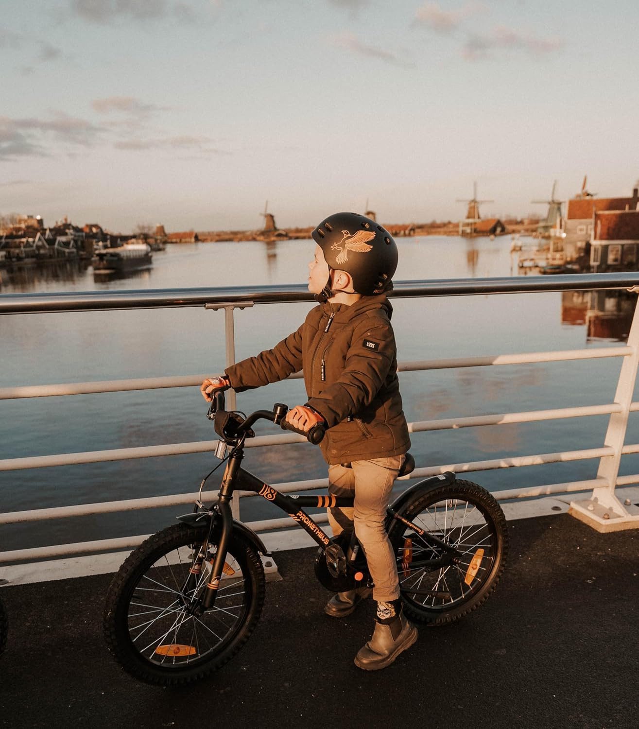 PROMETHEUS BICYCLES Kinderfahrrad HAWK 16 Zoll ab 5 Jahre, 1 Gang, Junge Mädchen Fahrrad Kinder mit Rücktrittbremse Stützräder