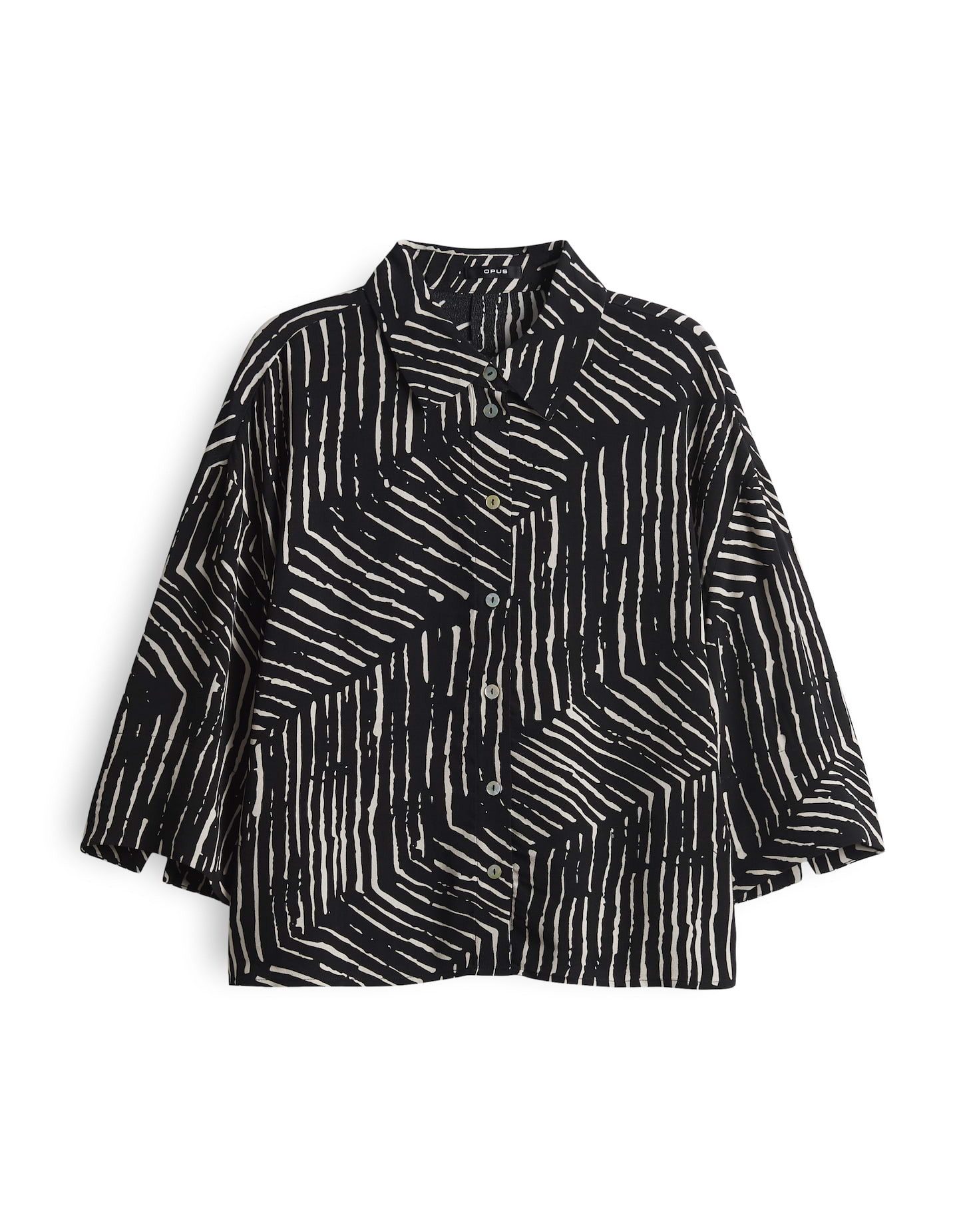 OPUS Kurzarmbluse Fiana palm leaves günstig online kaufen