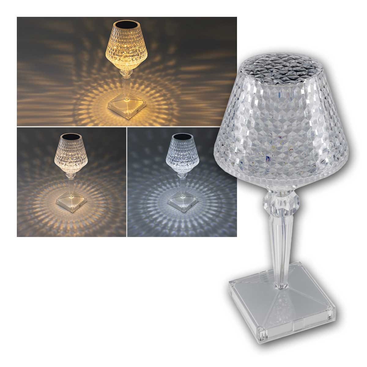 ChiliTec LED Tischleuchte LED Akku-Tischleuchte FOCO GUAPA warm-/neutralweiß