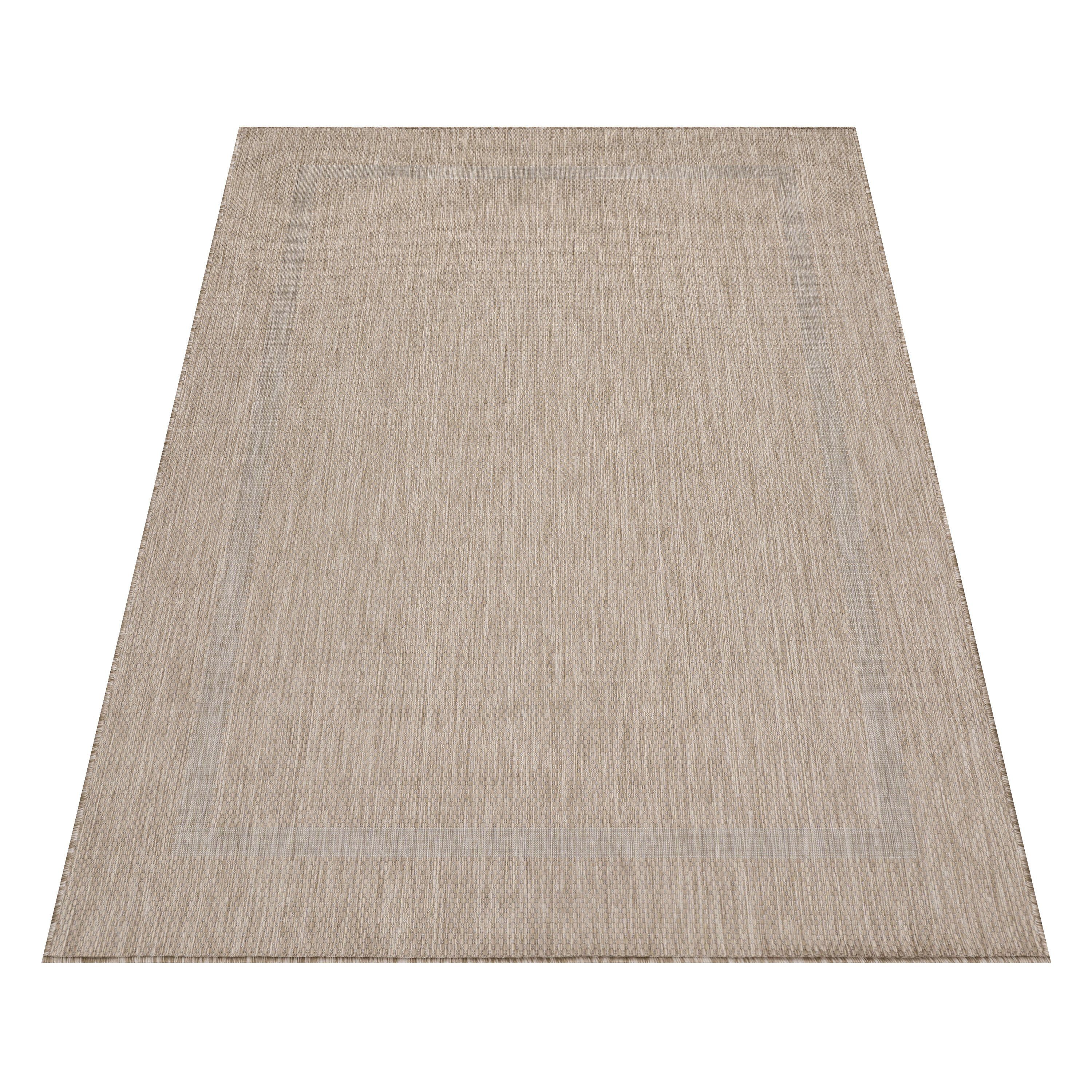 BEIGE Teppiche, mm, In- 4311, Outdoor 5 / RELAX Pflegeleicht / Höhe: Strapazierfähig Ayyildiz Outdoorteppich und rechteckig, geeignet