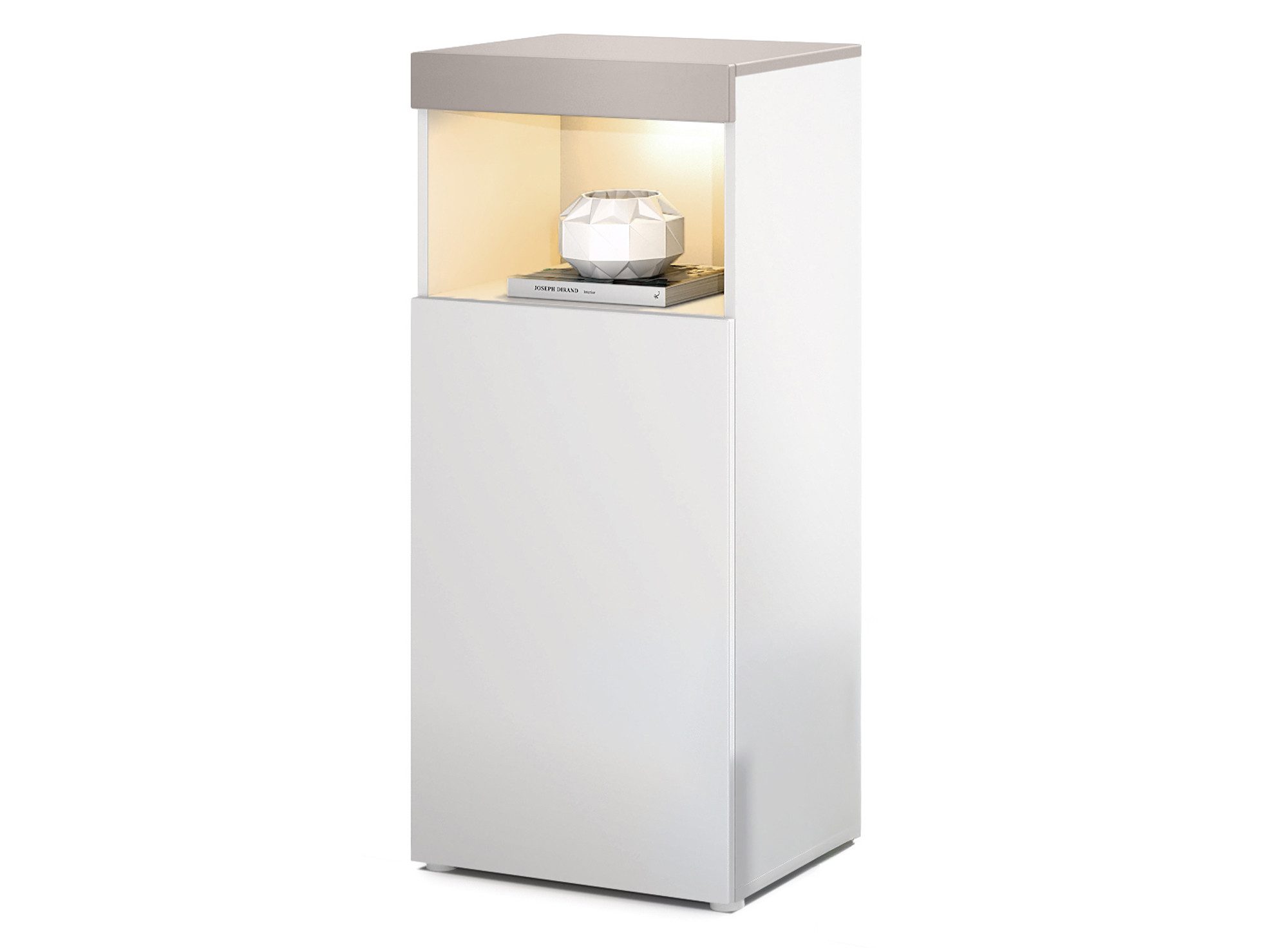 Vladon Standvitrine Pure (Vitrine, Korpus, Mocca günstig online kaufen